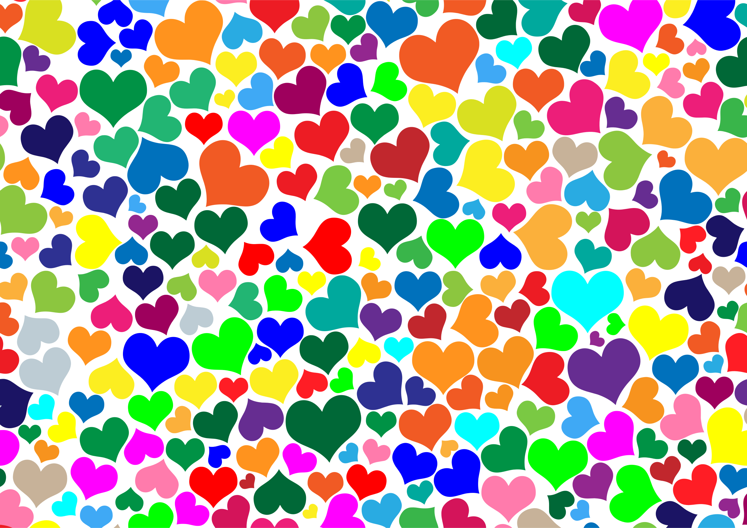 Colorful Hearts Background Icons PNG - Free PNG and Icons Downloads