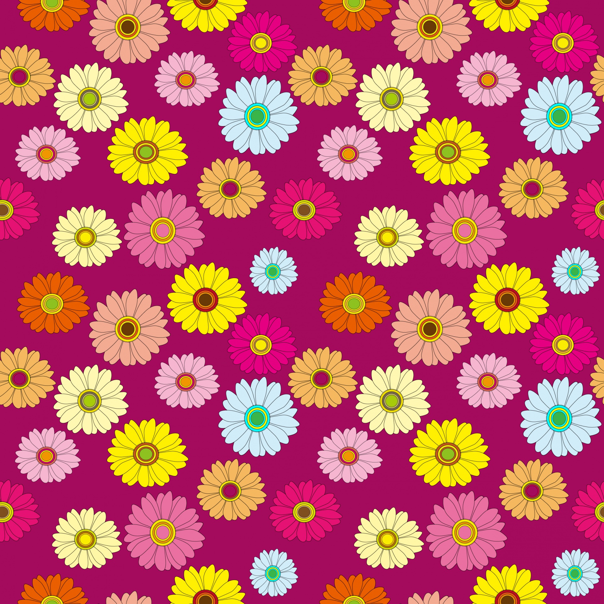 Floral Pattern Colorful Wallpaper Free Stock Photo - Public Domain ...