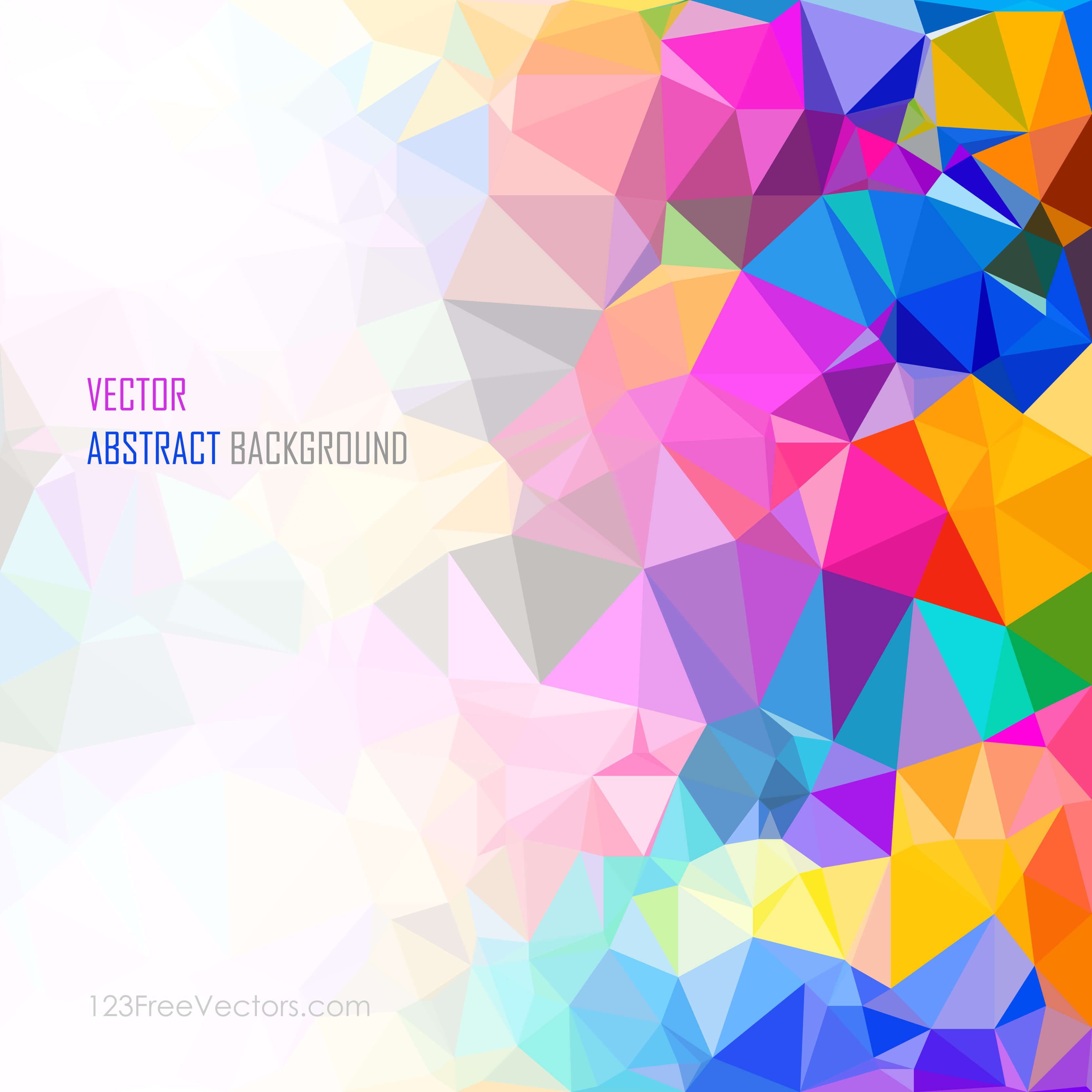 Colorful Abstract Geometric Polygon Background Vector | Low poly ...