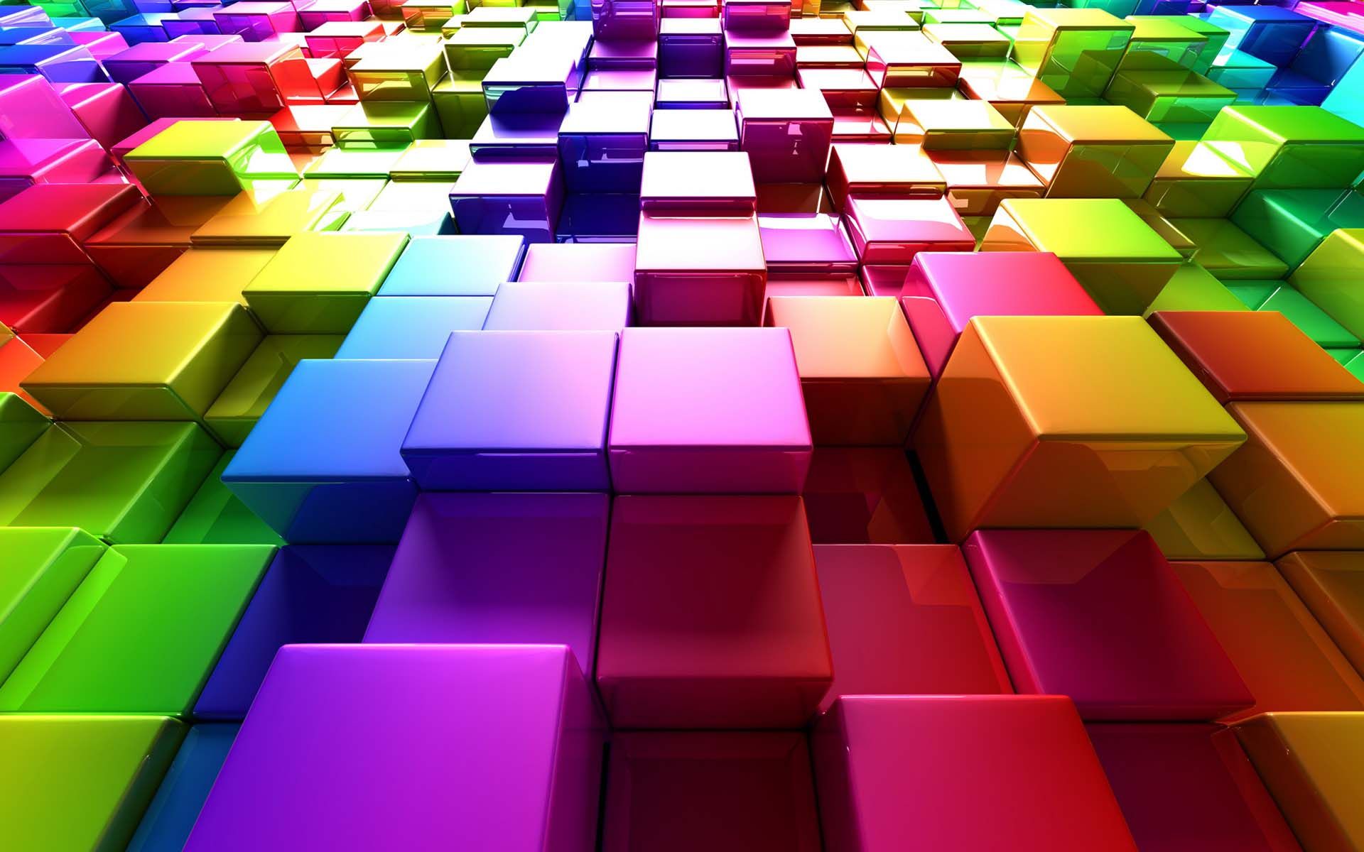 3D Colorful Blocks | HD 3D and Abstract Wallpapers for Mobile and ...