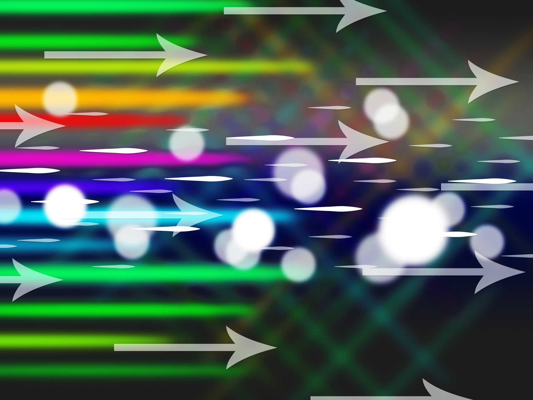 Colorful arrows background means net traffic and bytes photo