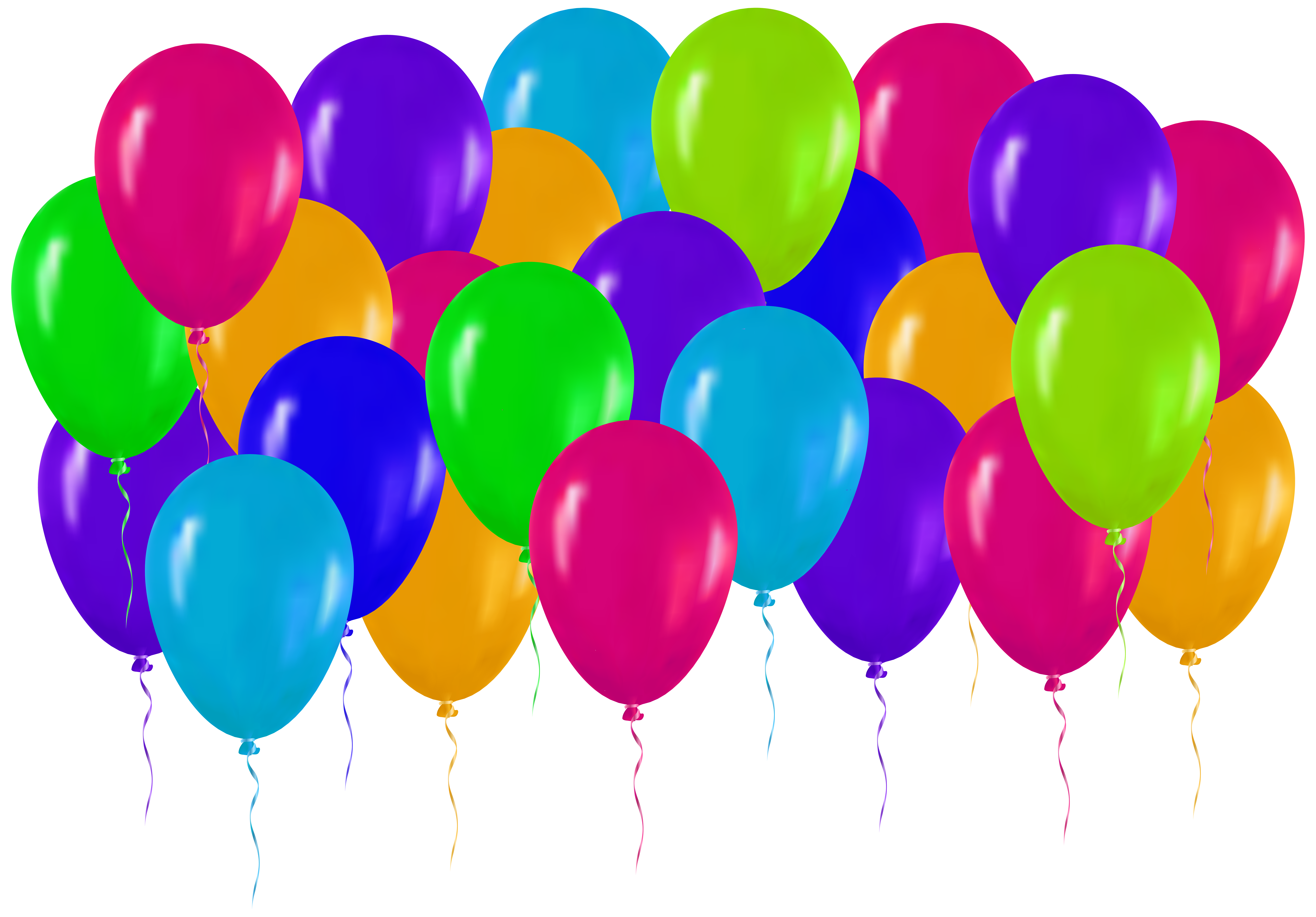 Colorful Balloons PNG Clip Art - Best WEB Clipart