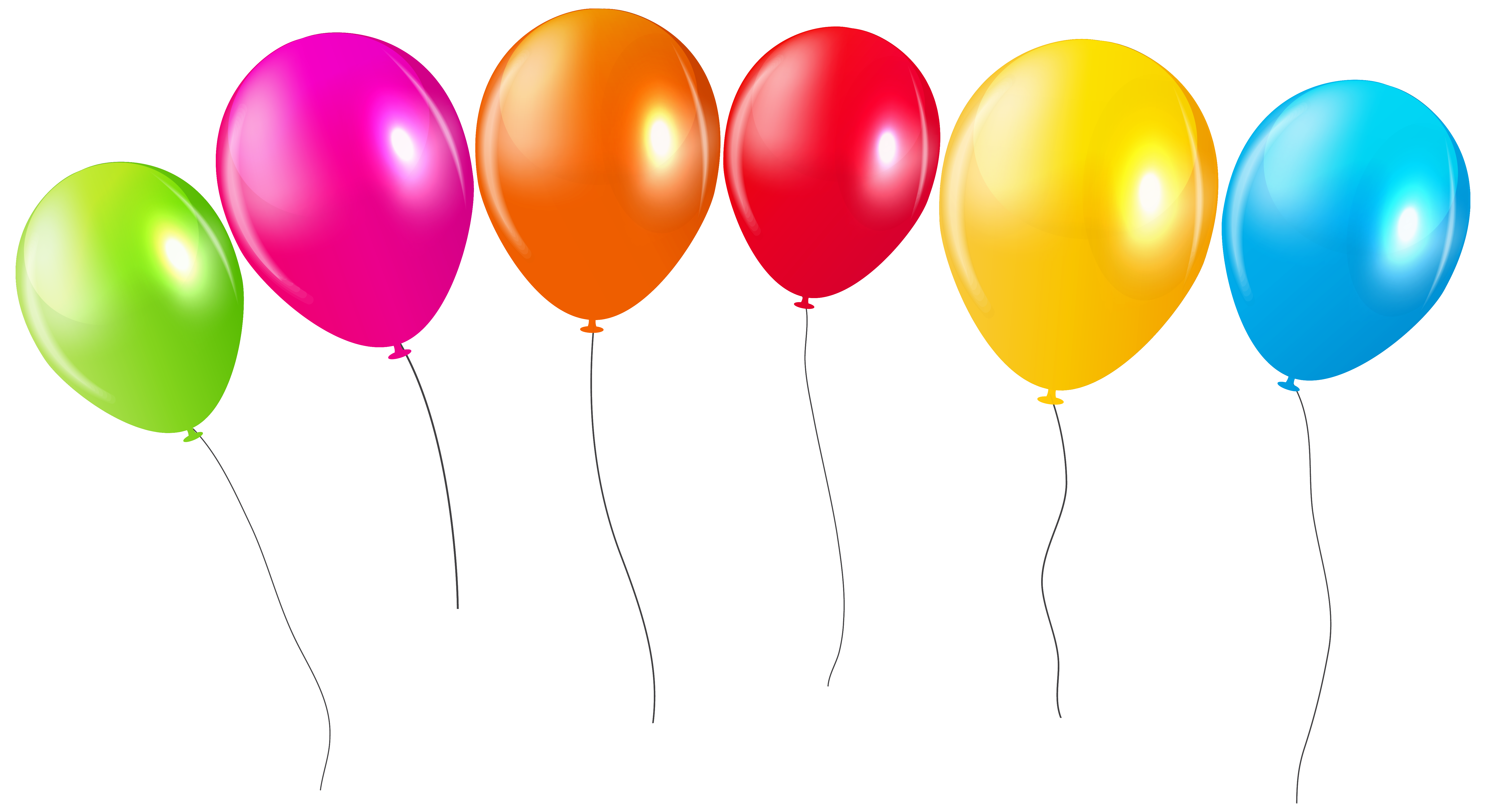 Transparent Colorful Balloons PNG Clipar | Gallery Yopriceville ...