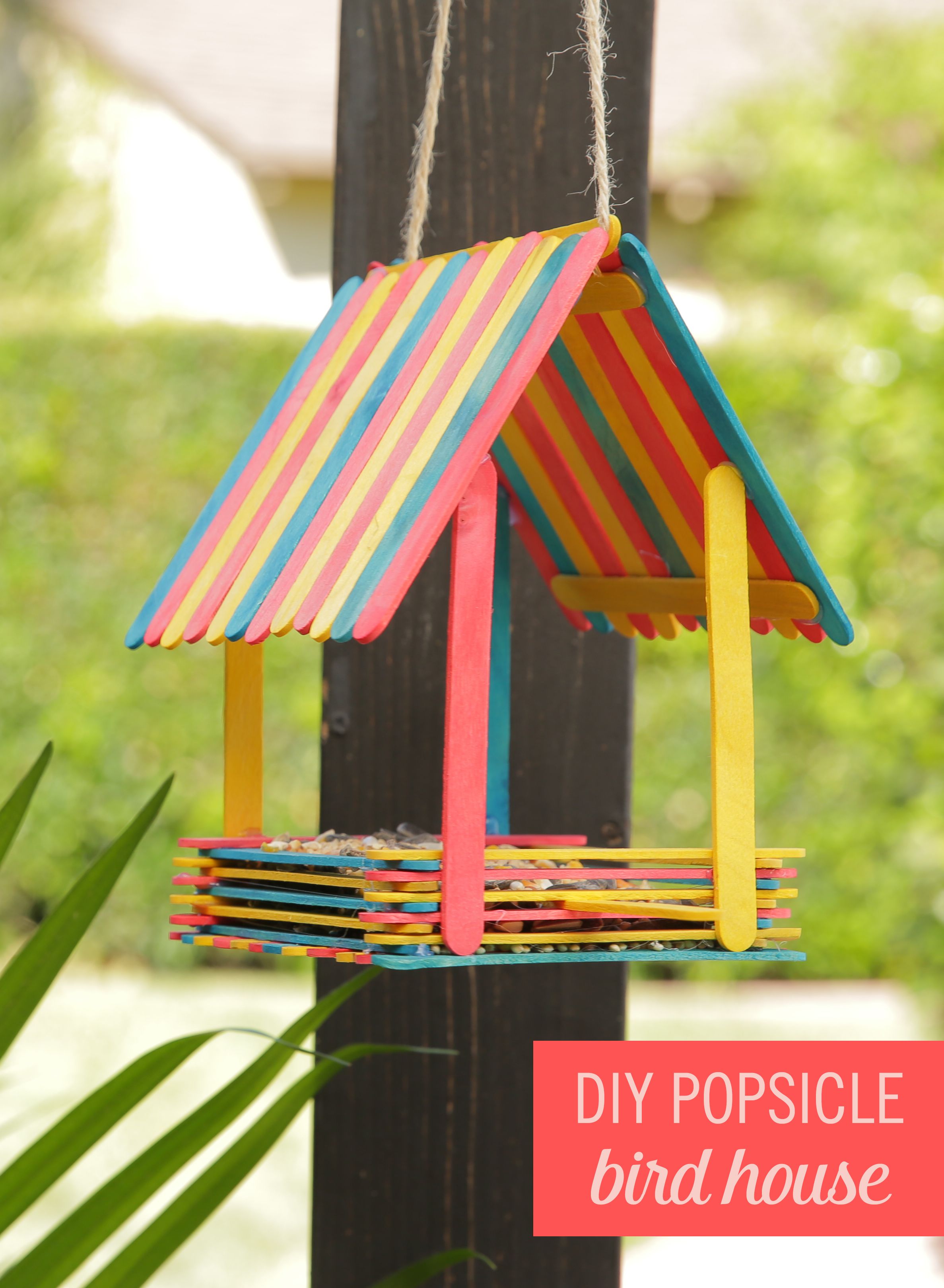 Turn Popsicles into an Adorable Bird House | Bird houses, Snow white ...