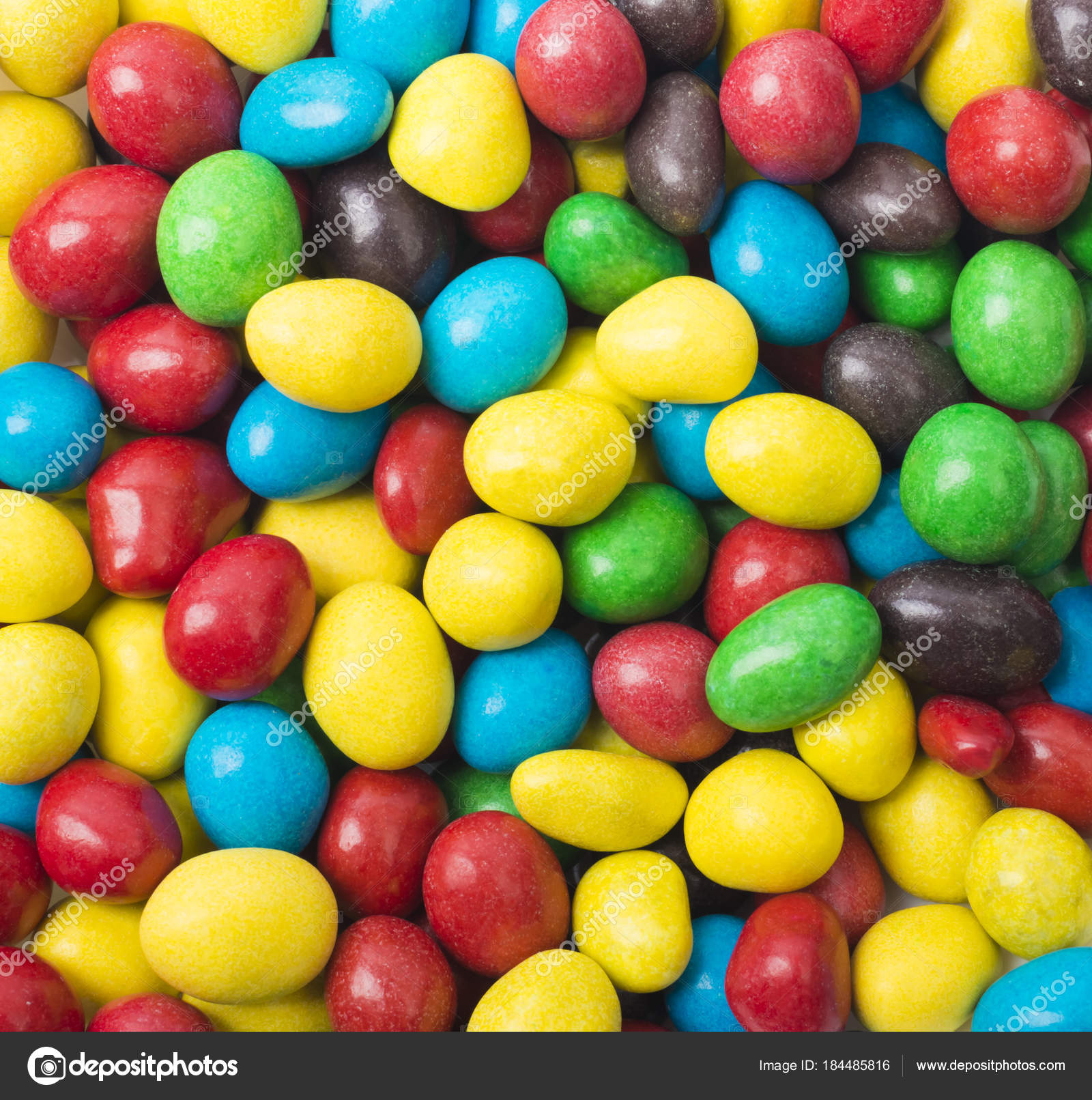 Close Colorful Candies Texture Background Rainbow Colorful Candy ...