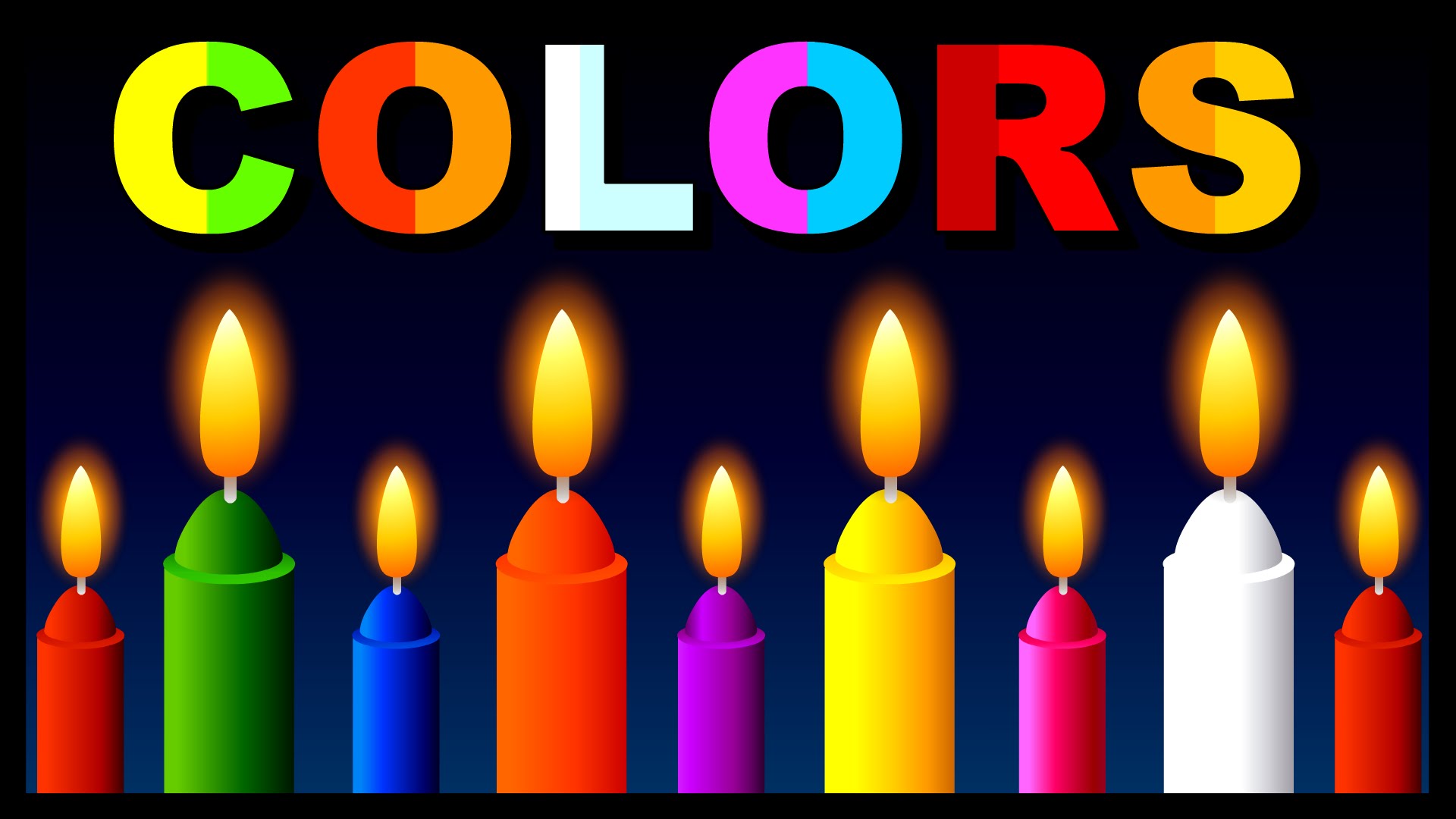 Colors for Children to Learn with Colorful Candles by Children ...