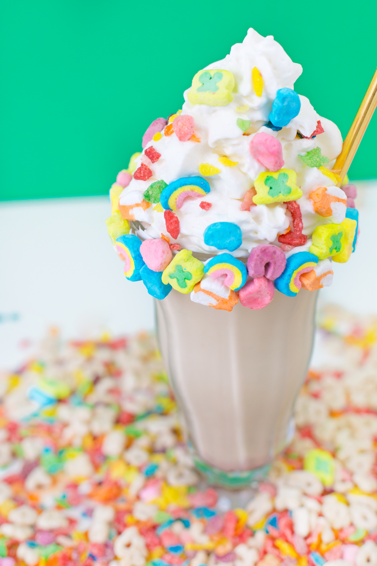 Rainbow Cereal Milkshake - Studio DIY