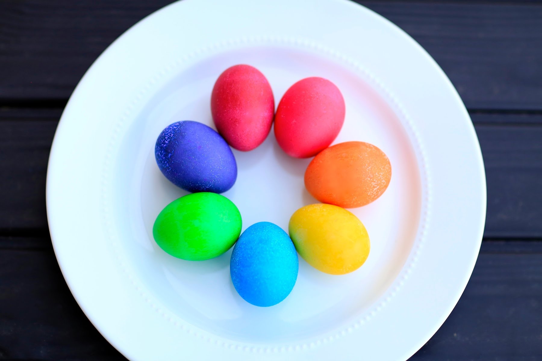 Colorful eggs photo