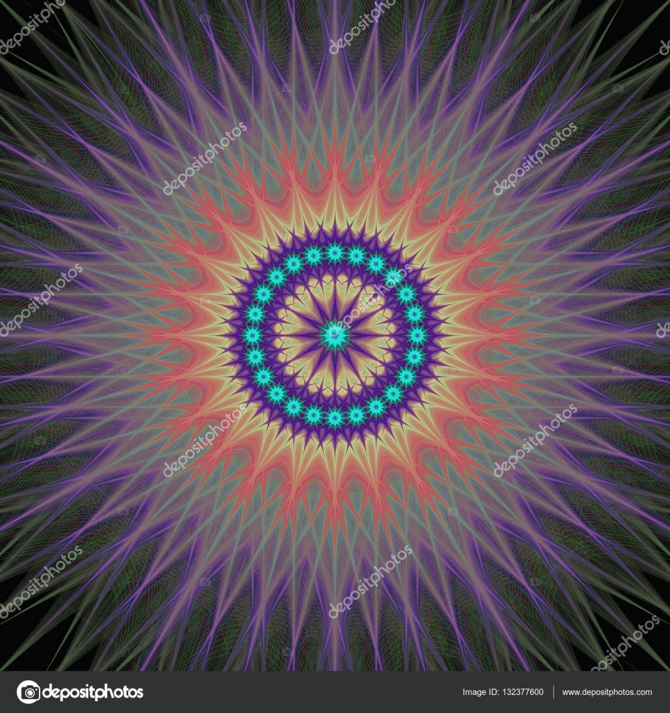 Colorful fractal design background vector — Stock Vector © davidzydd ...