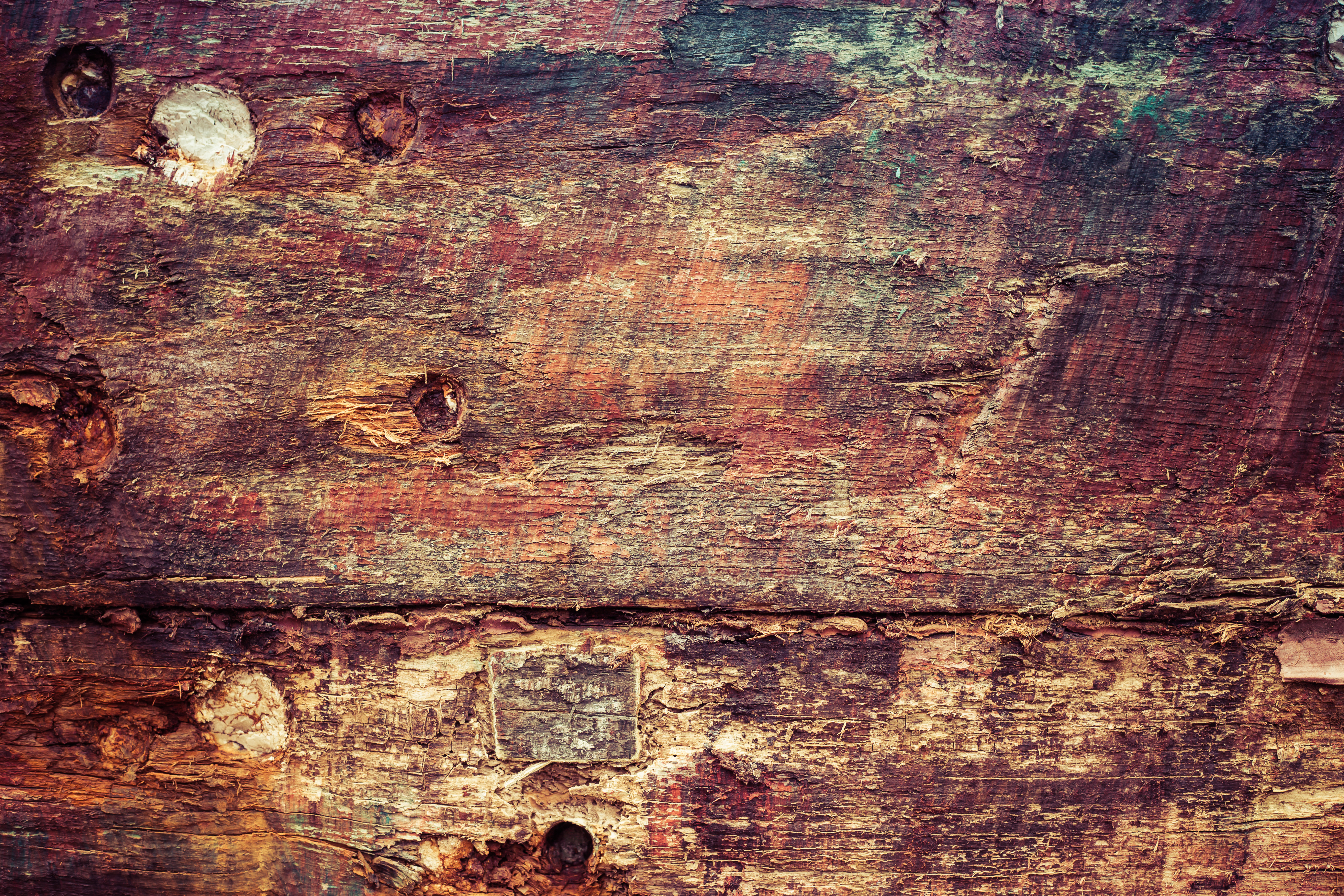 Colorful grunge wood texture photo