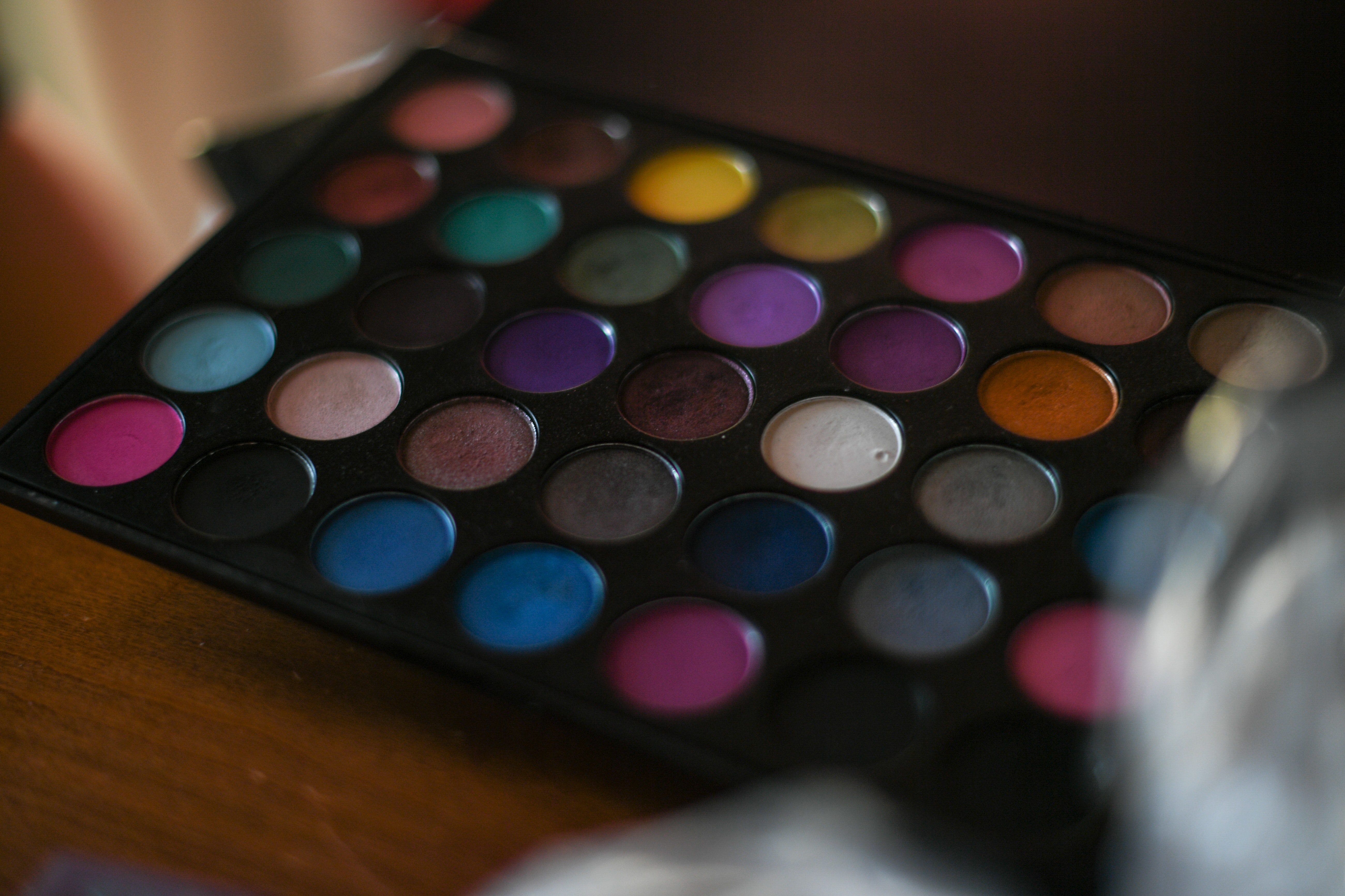 Colorful make up palette photo