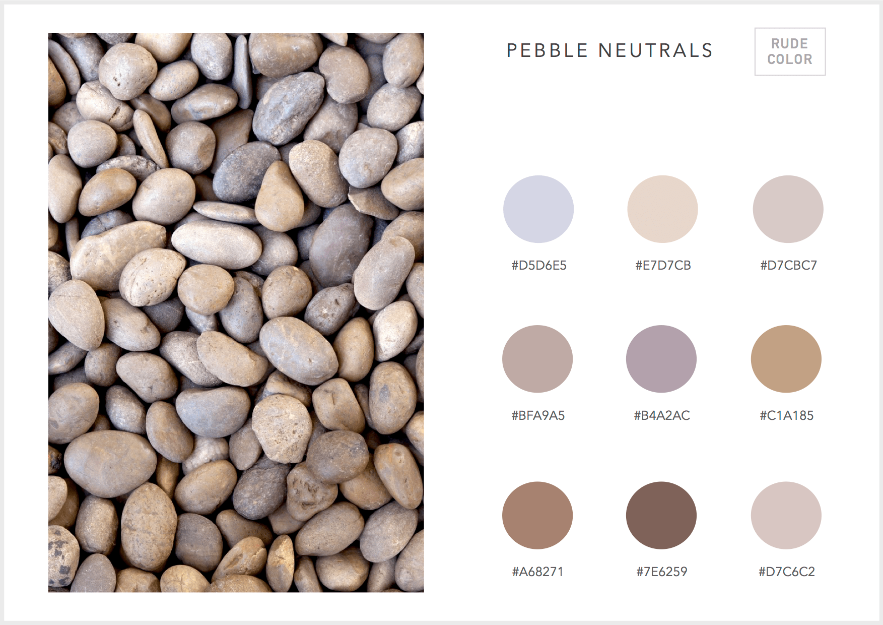 Stone & Pebble Color Charts - RUDECOLOR. 