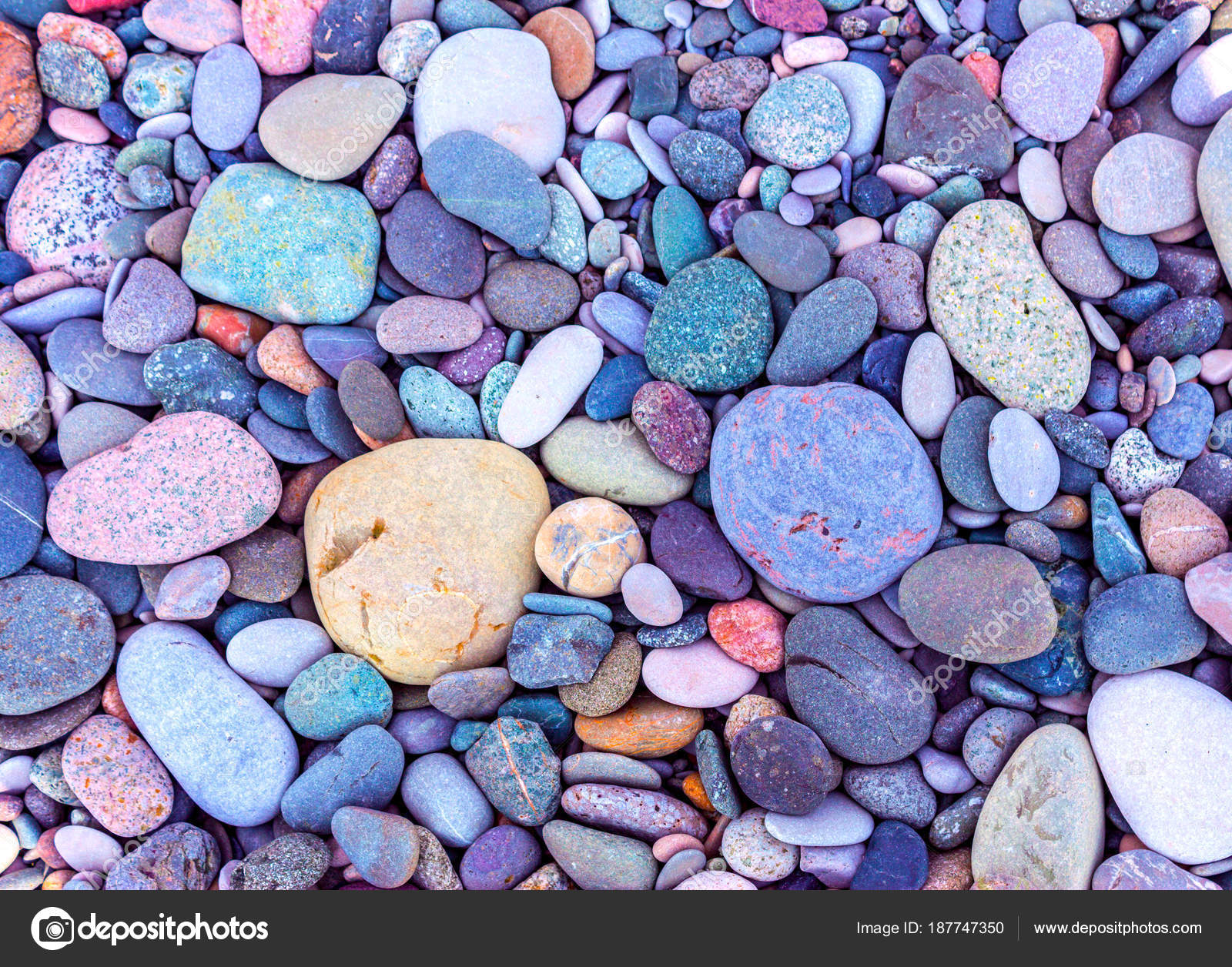 Natural Vintage Colorful Pebbles Background — Stock Photo © vvvita ...