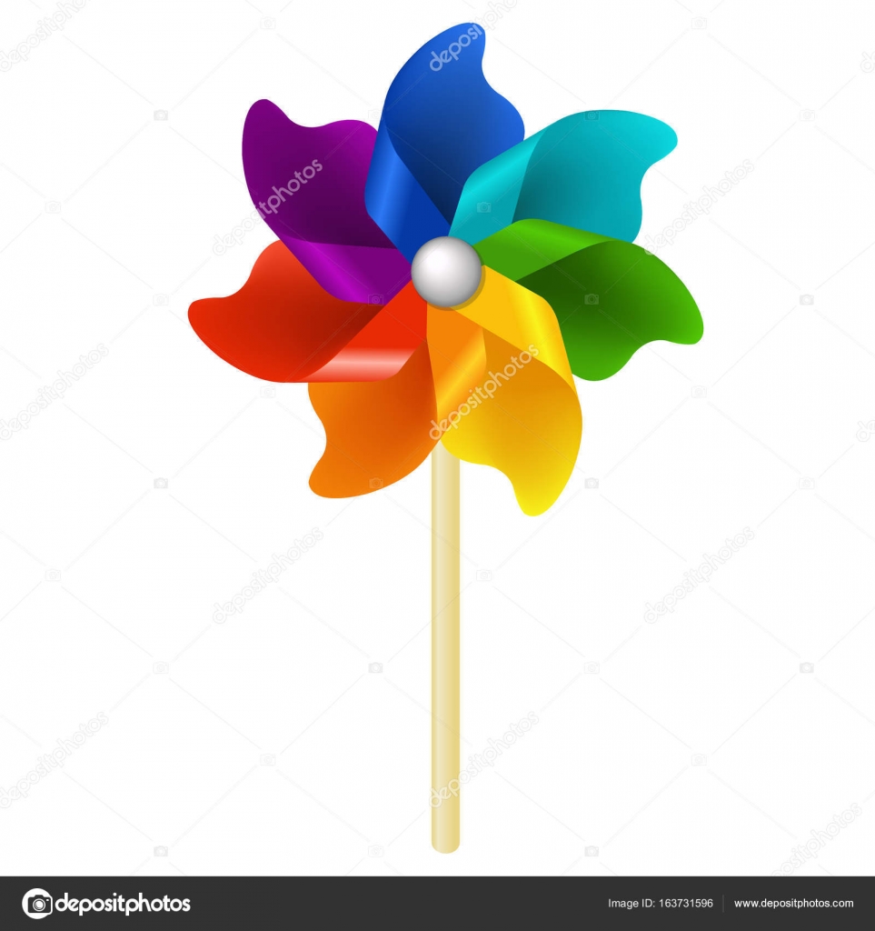 Big Colorful Pinwheel — Stock Vector © barbaliss #163731596