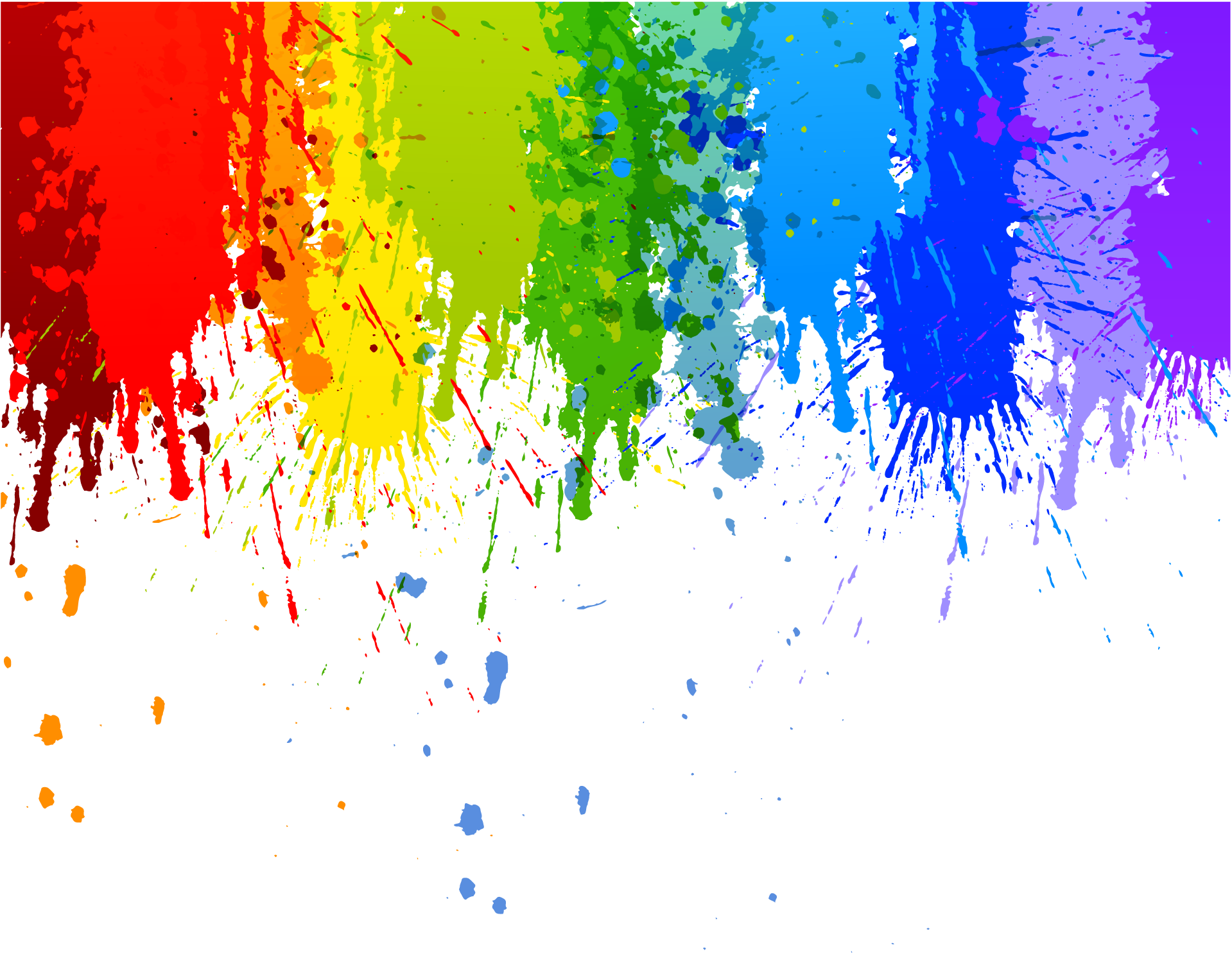 Rainbow Colour Splash Drip Transparent Background | Watercolor Ideas ...