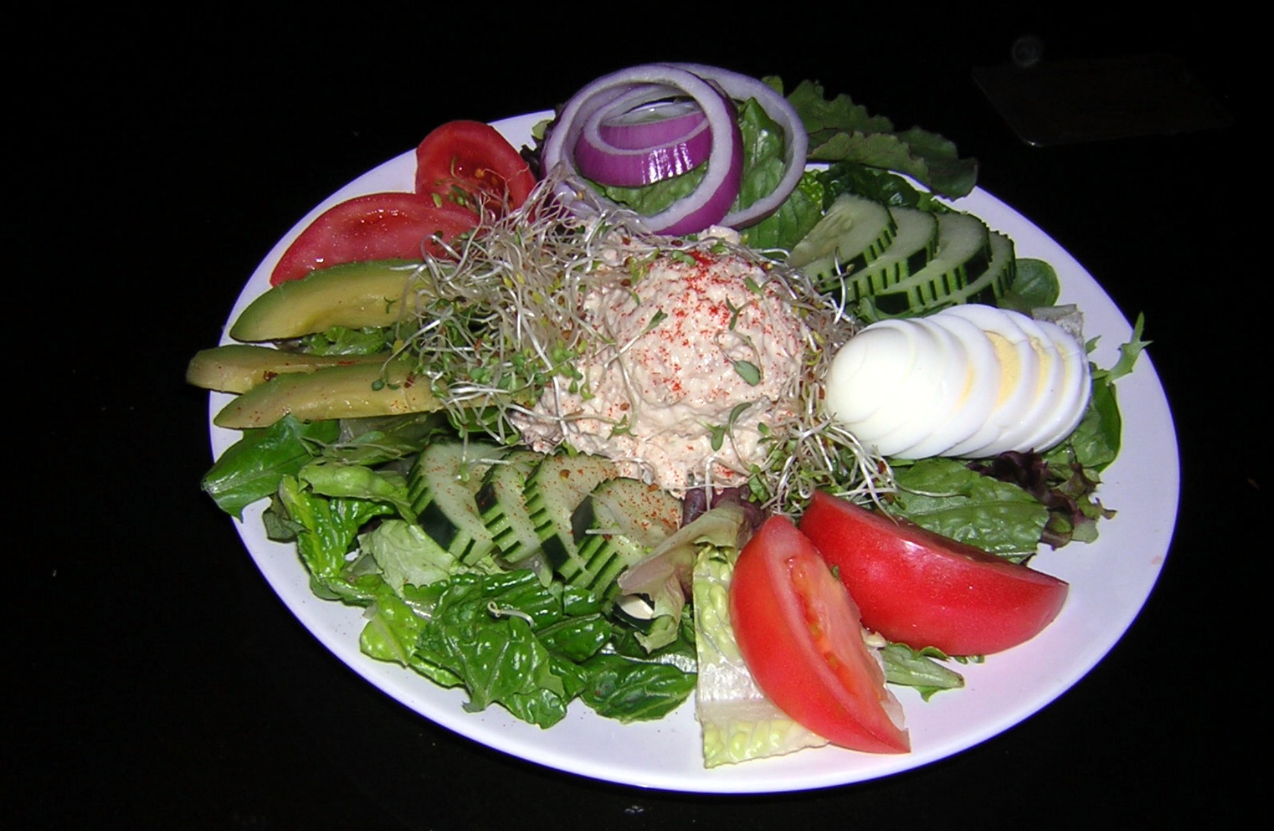 Colorful salads photo