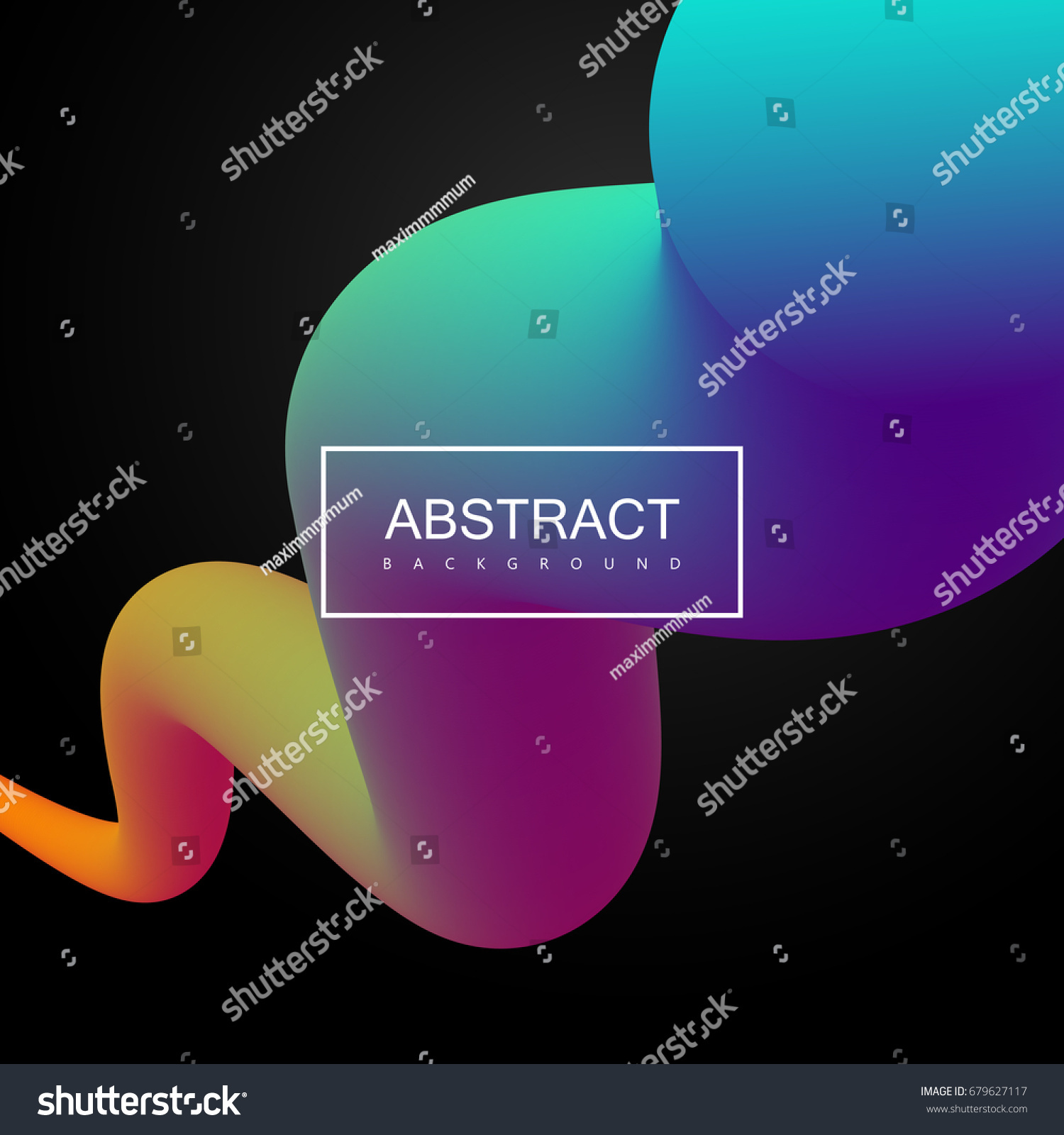 Abstract 3 D Colorful Composition Smooth Gradient Stock Vector HD ...