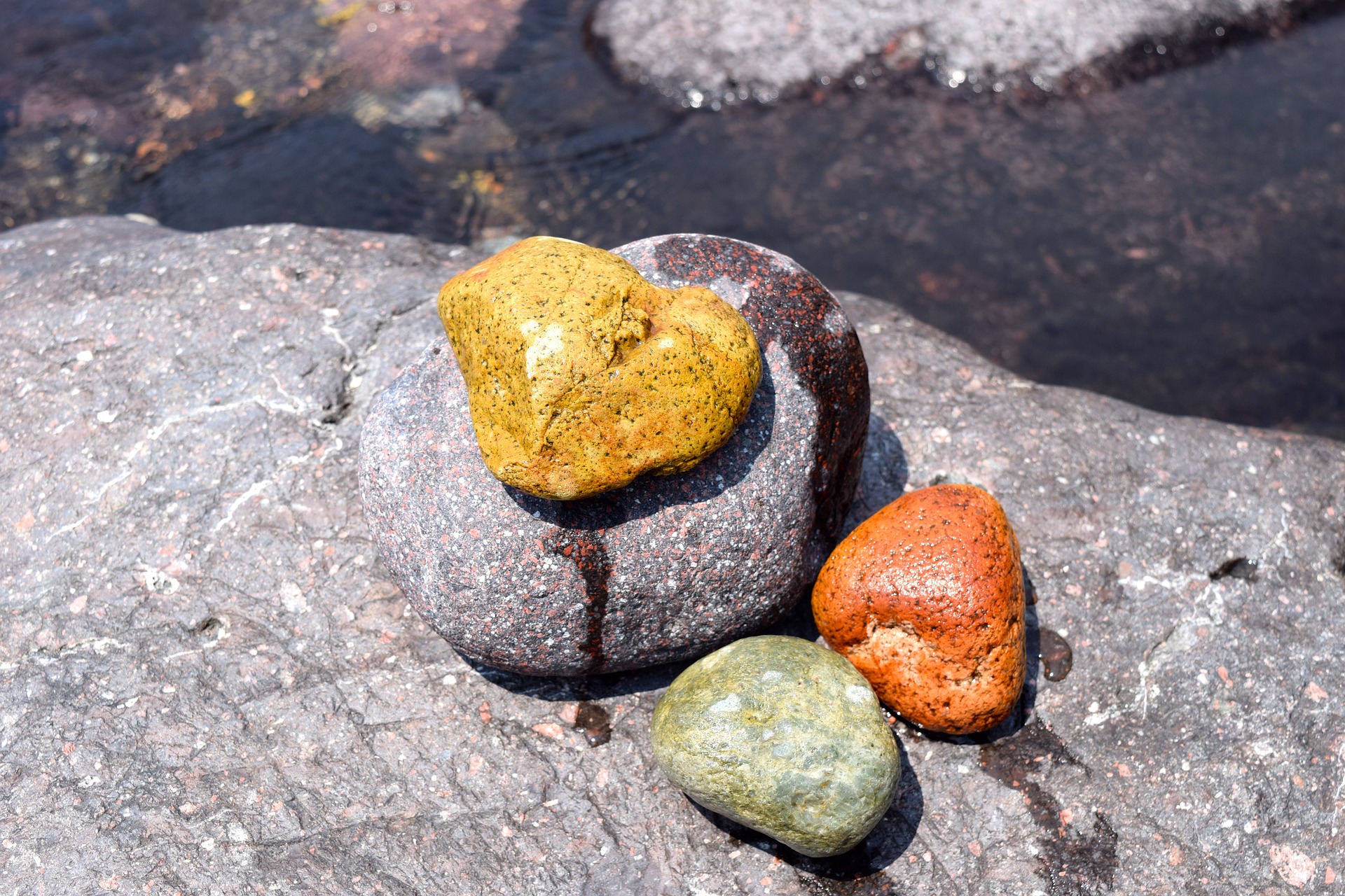 Colorful stones photo