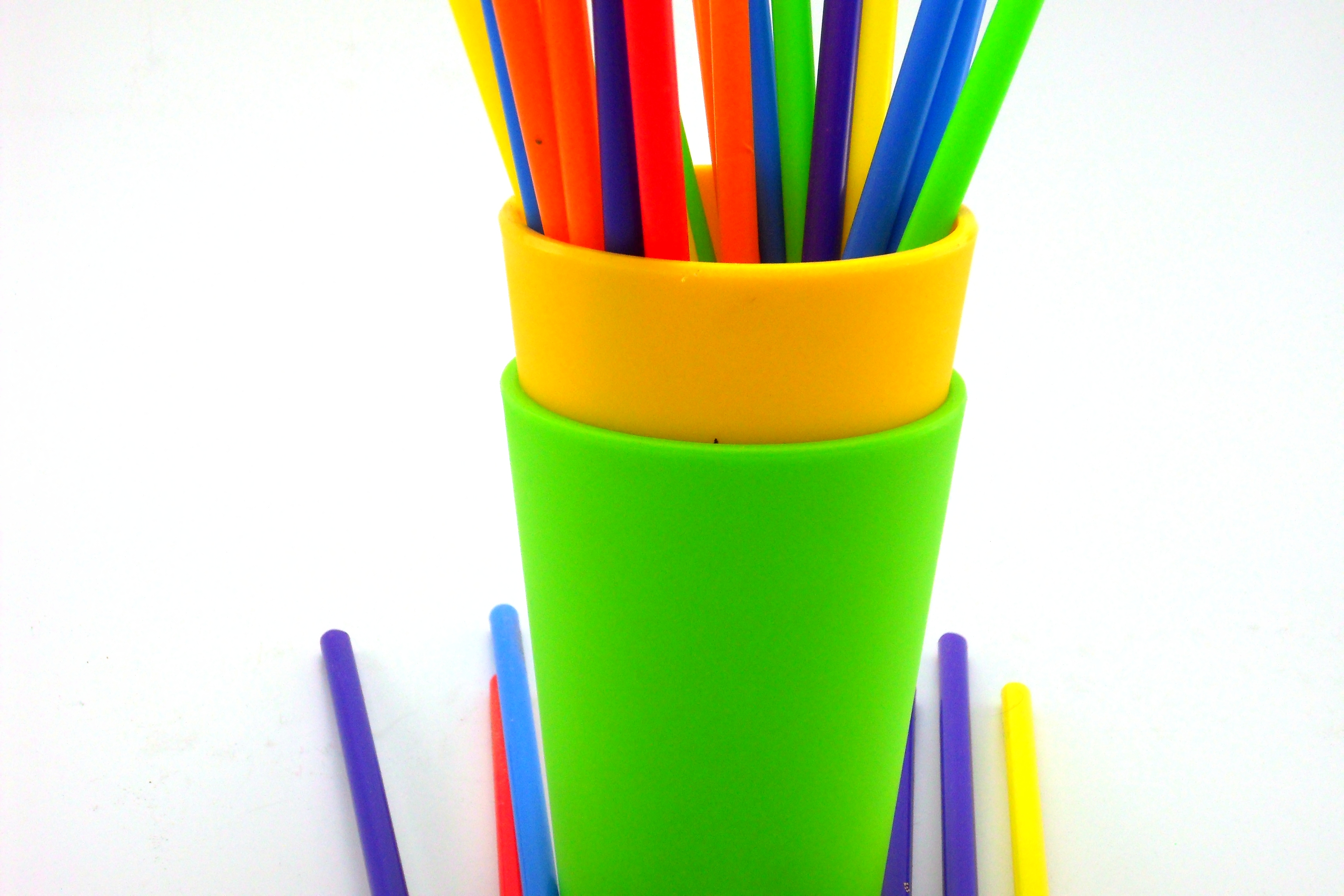 Colorful straws photo