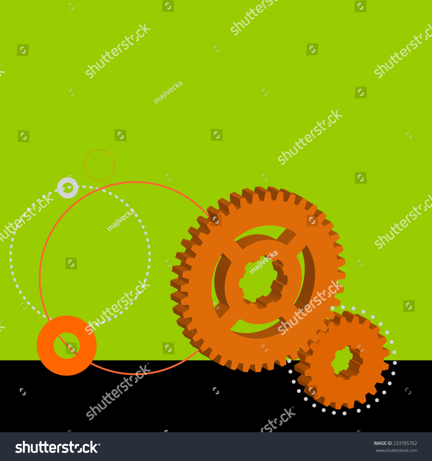 Vector Illustration Background Which Colored Toothed Stock Vector ...
