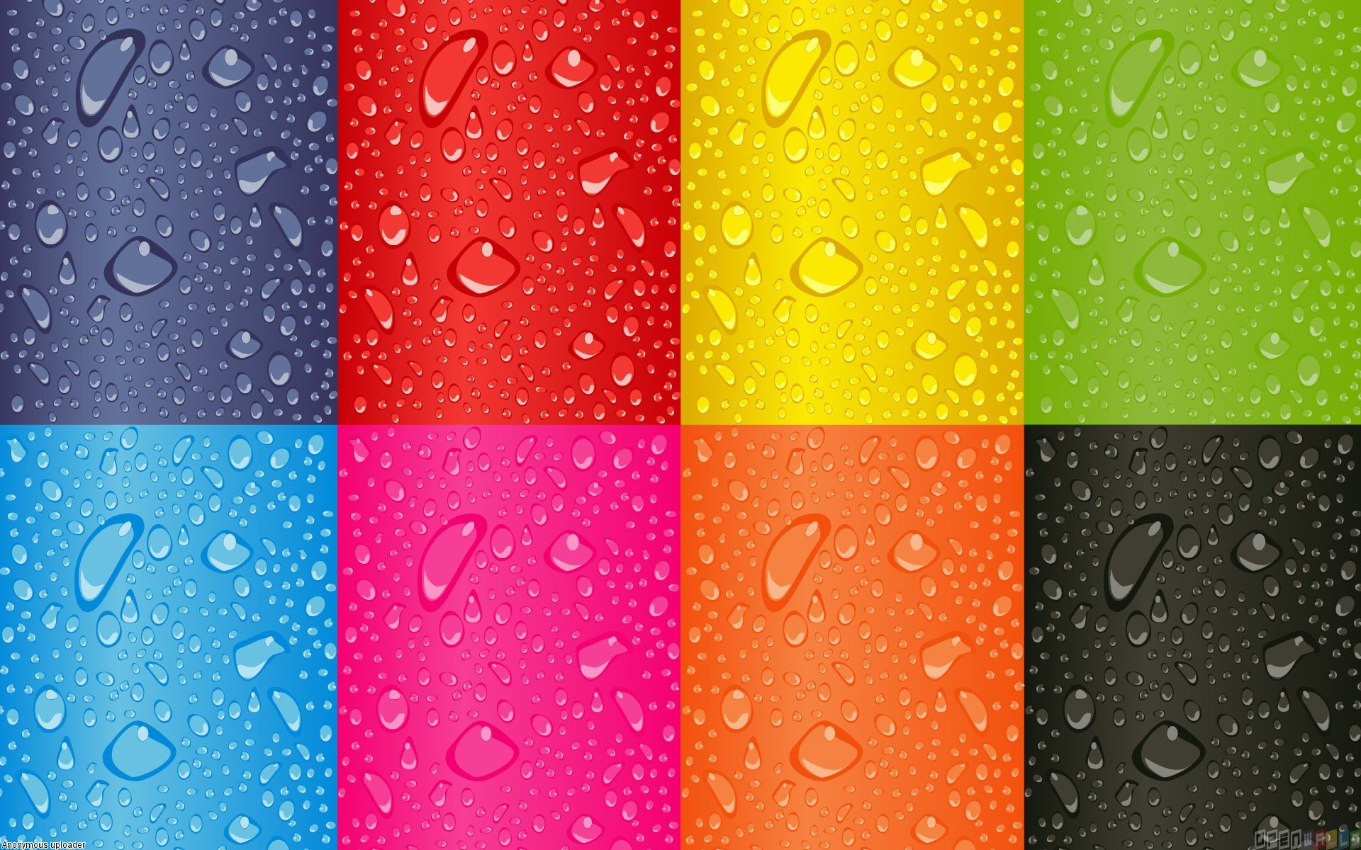 Drops on a colorful wall wallpaper #4997 - Open Walls