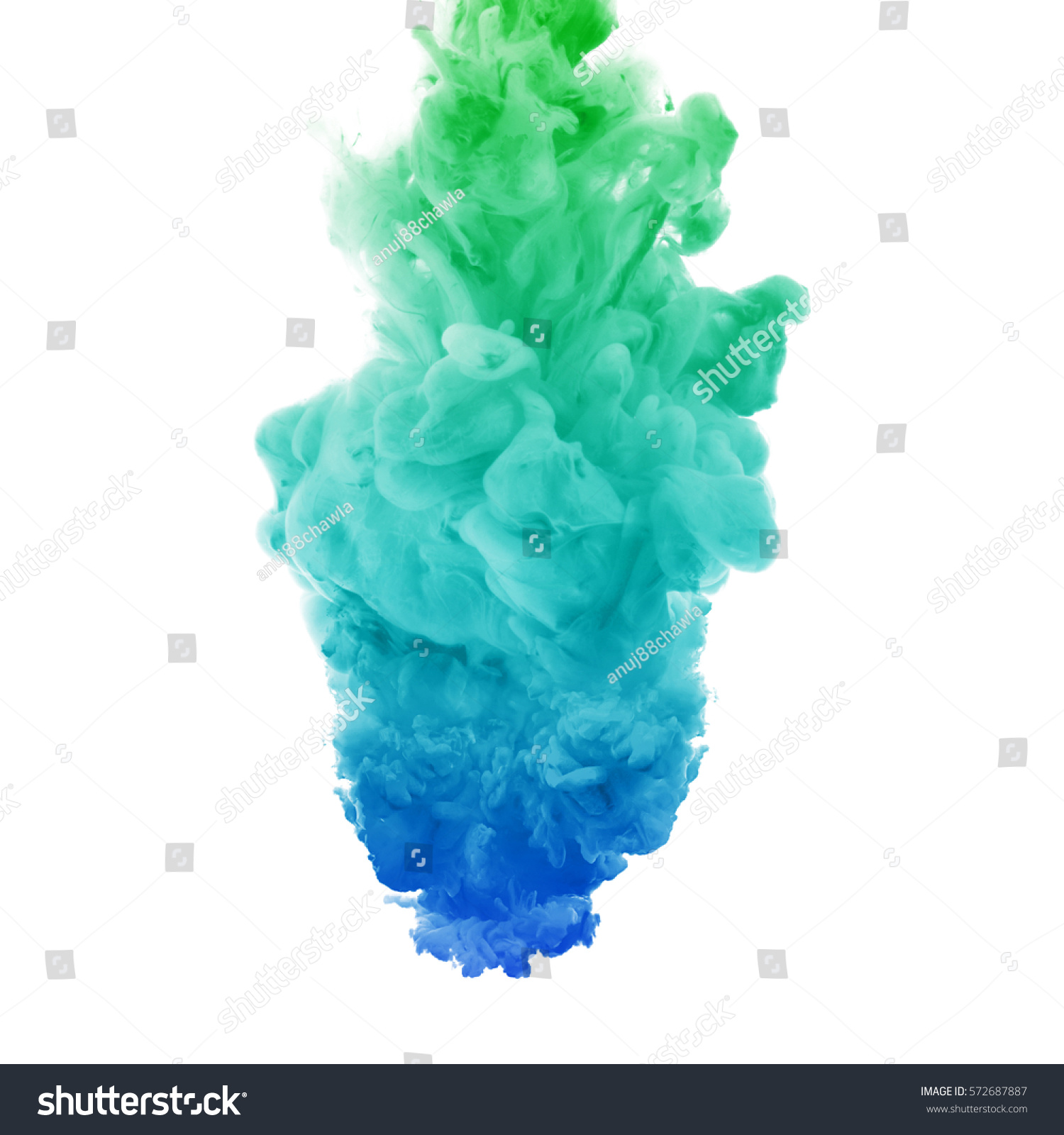 Acrylic Colors Ink Water Ink Swirling Stock Photo (Royalty Free ...