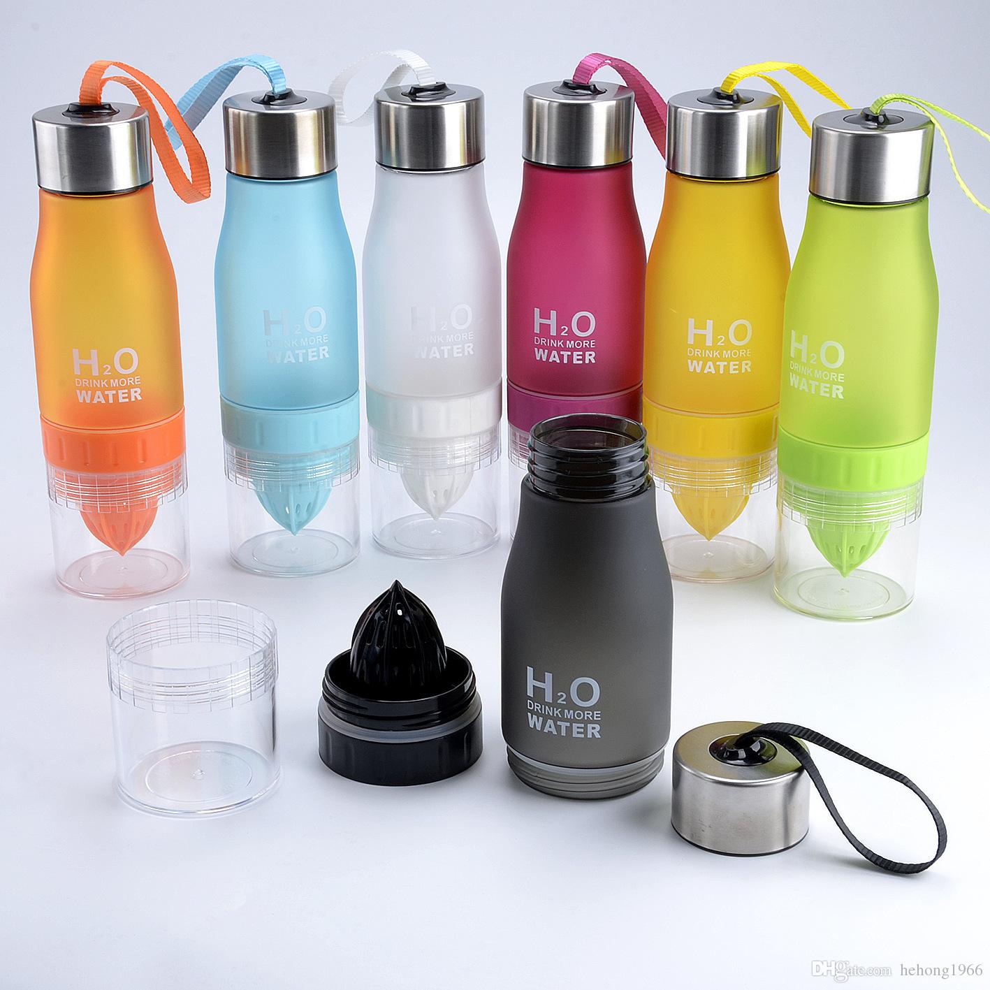 Colorful water bottles photo