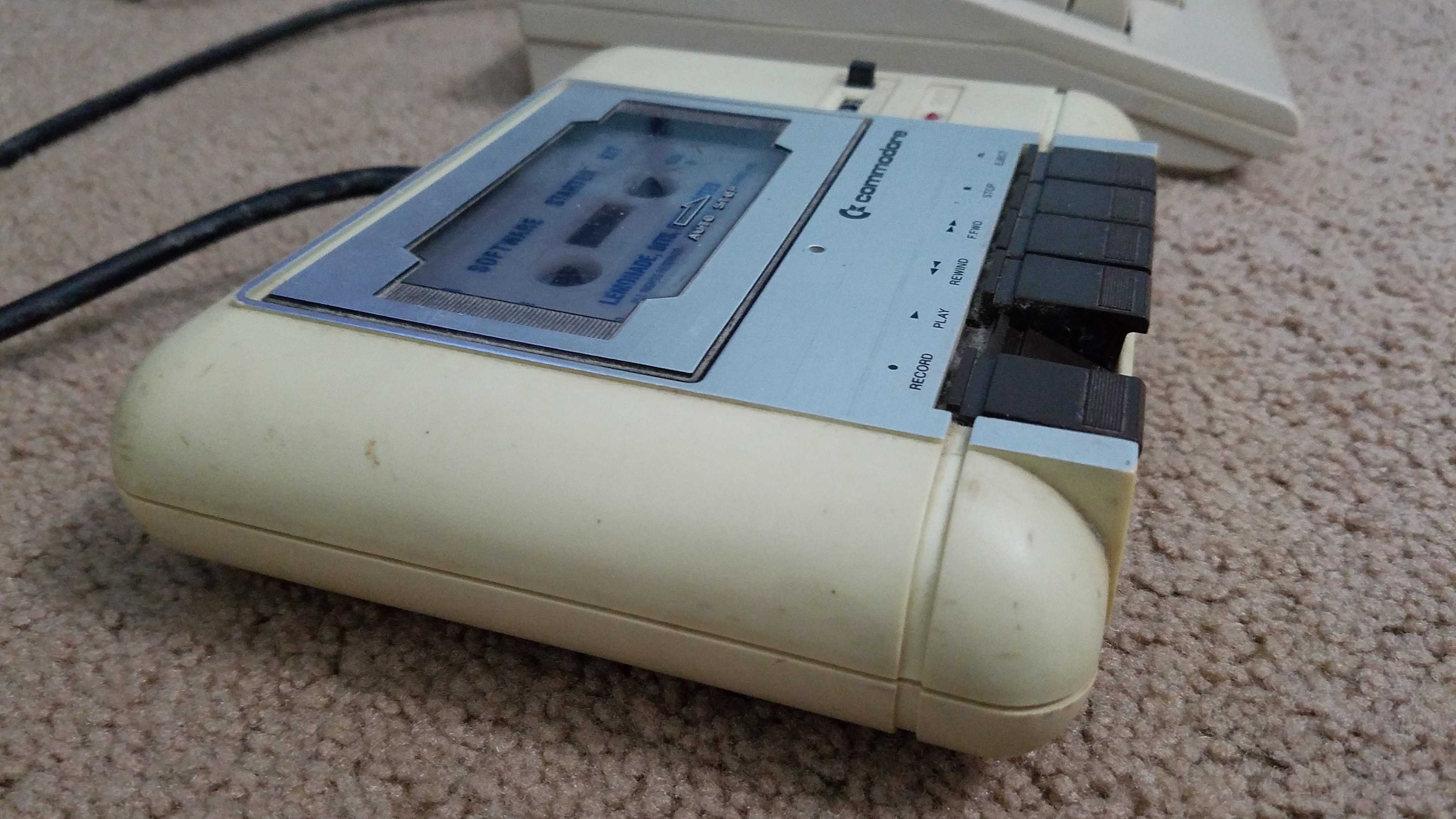 Commodore 1530 C2N Datasette, 1980s, Early, Slow, Pet, HQ Photo