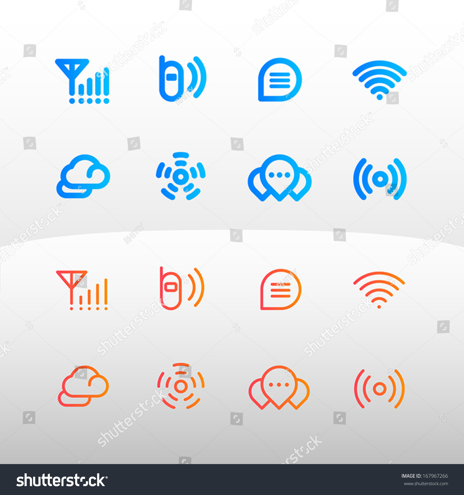 Communication Signal Icon Symbol Vector Illustration Stock Photo ...