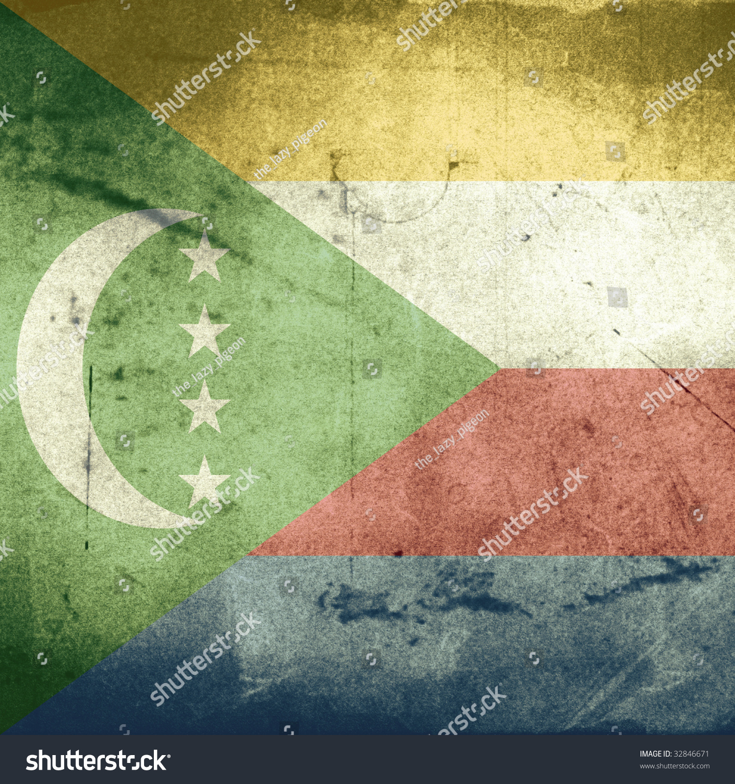 Grunge Flag Comoros Stock Illustration 32846671 - Shutterstock