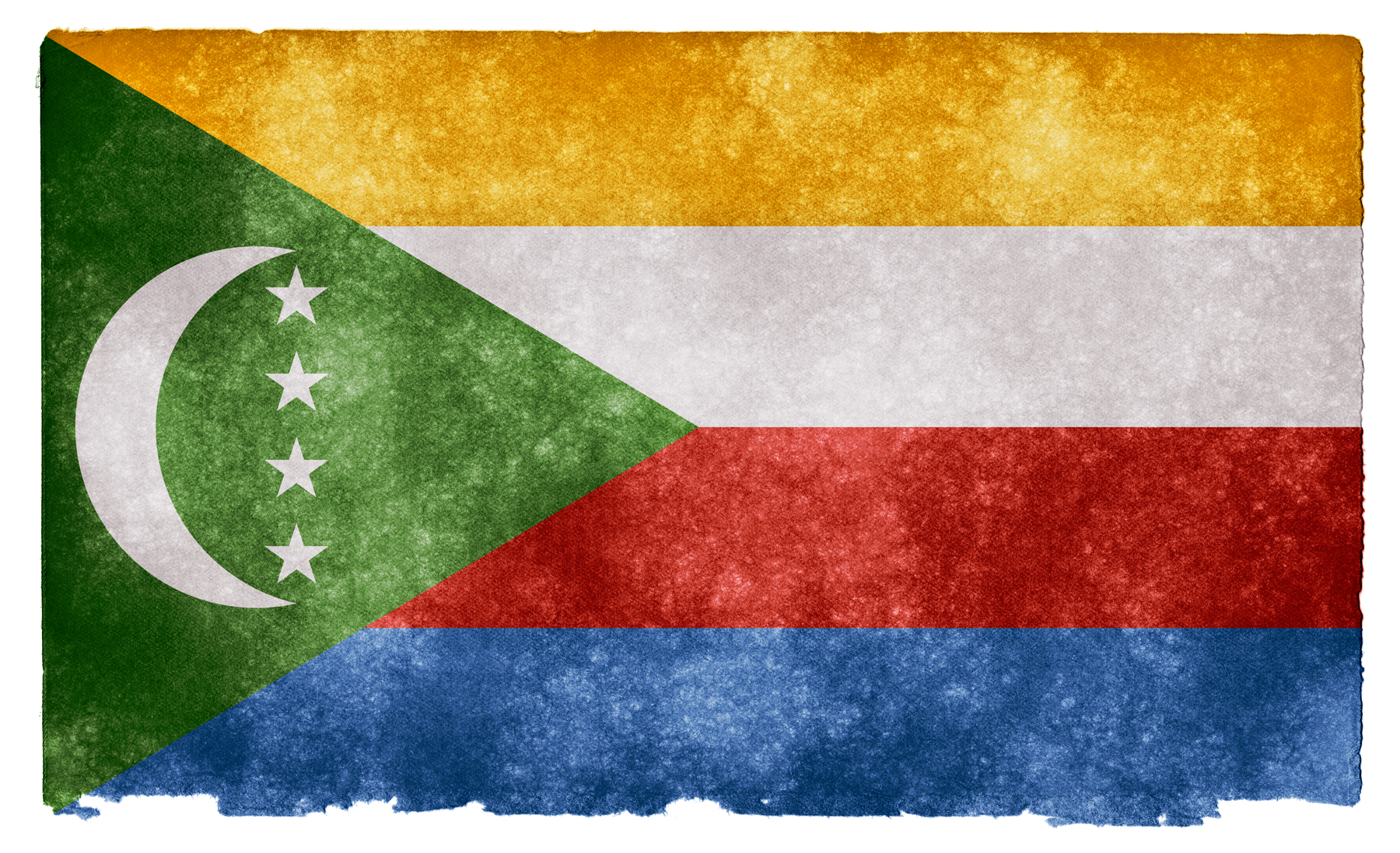 Comoros grunge flag photo