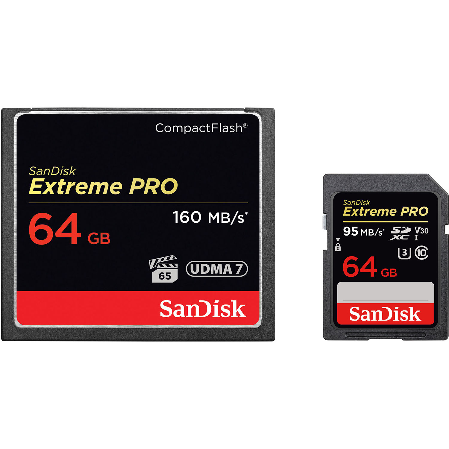 SanDisk 64GB Extreme PRO CompactFlash & 64GB Extreme PRO B&H