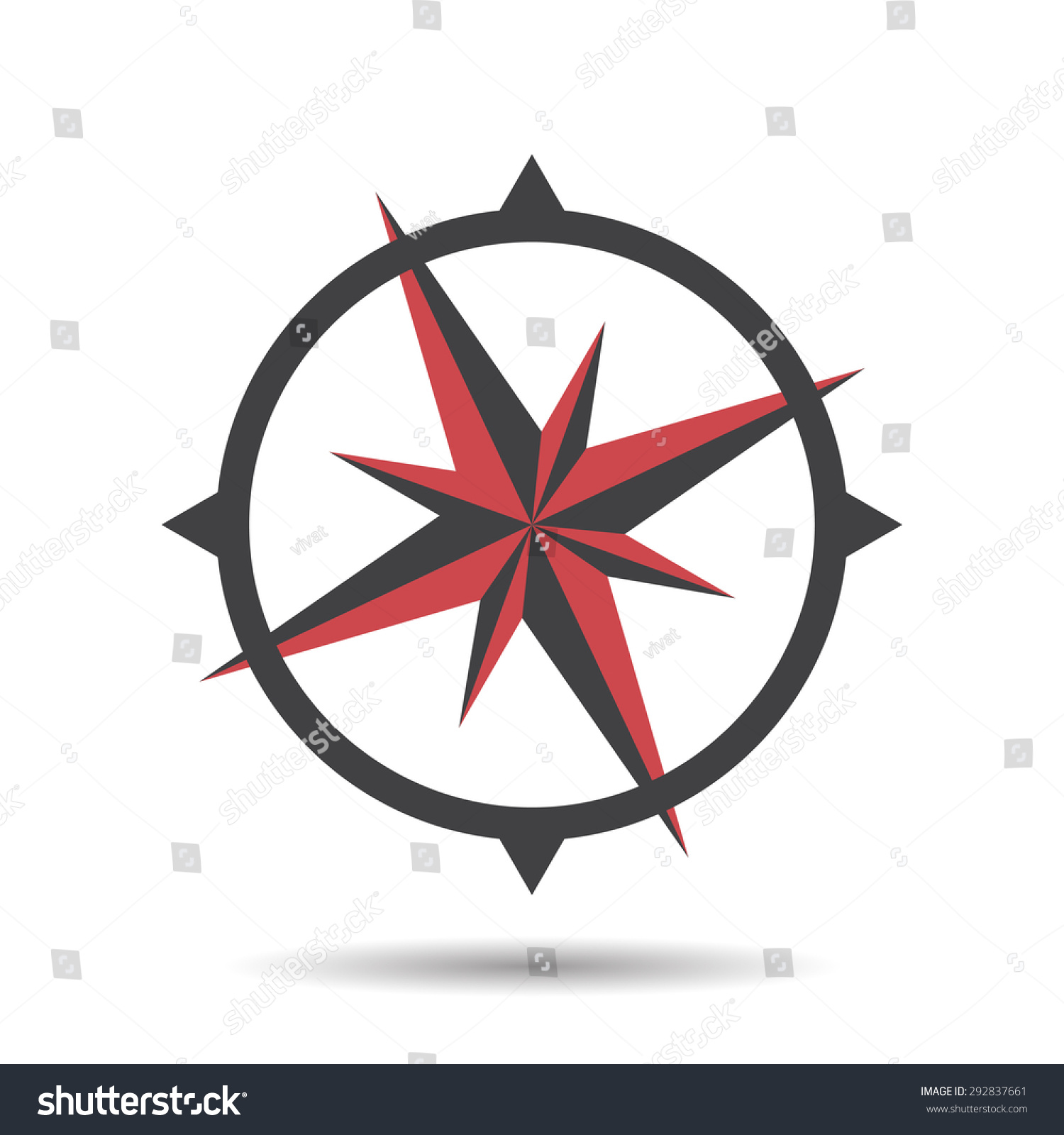 Icon Compass Illustration Stock Illustration 292837661 - Shutterstock