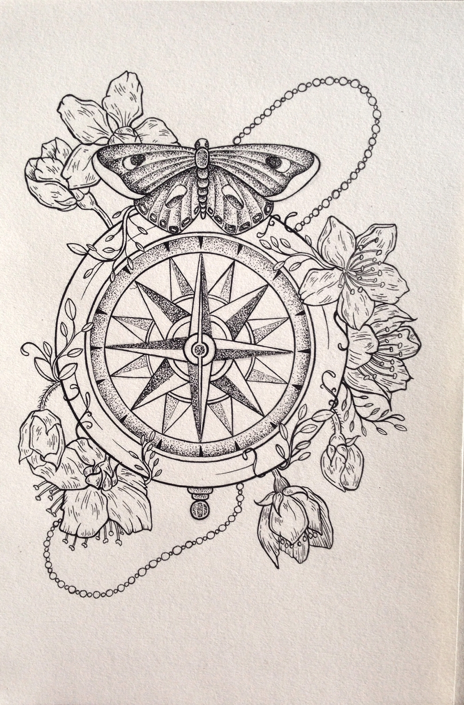 Compass Illustration - Copyright: Isabella Caitlin Avery … | Pinteres…