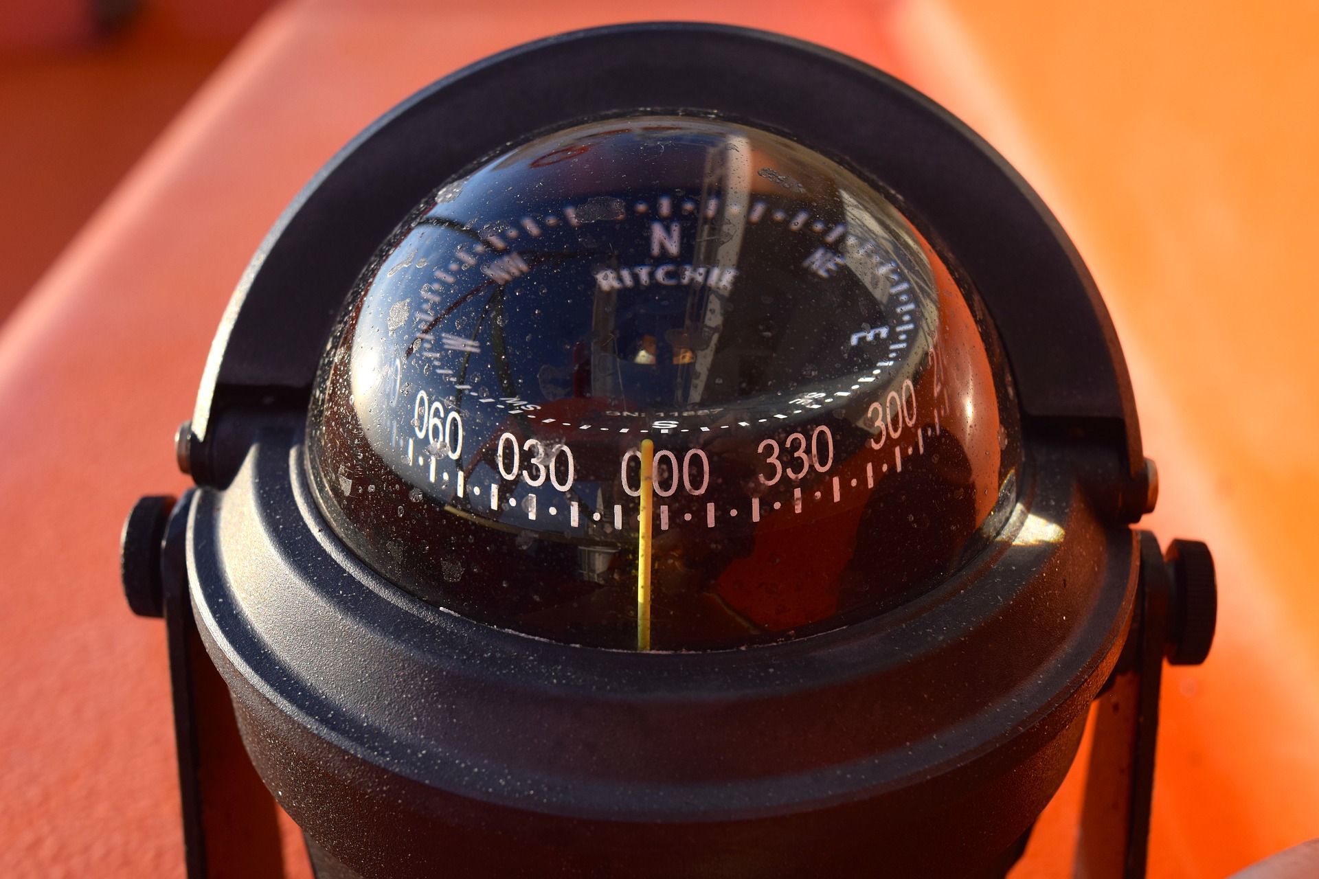 Compass on the ship photo