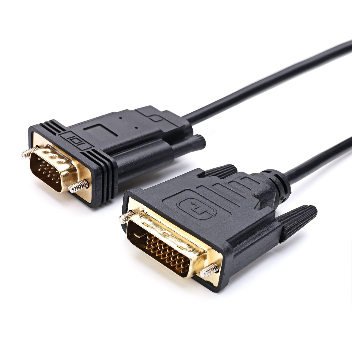 2m Dvi 24+1 Dvi D Source To Vga Male Sink Active Converter Cable For ...