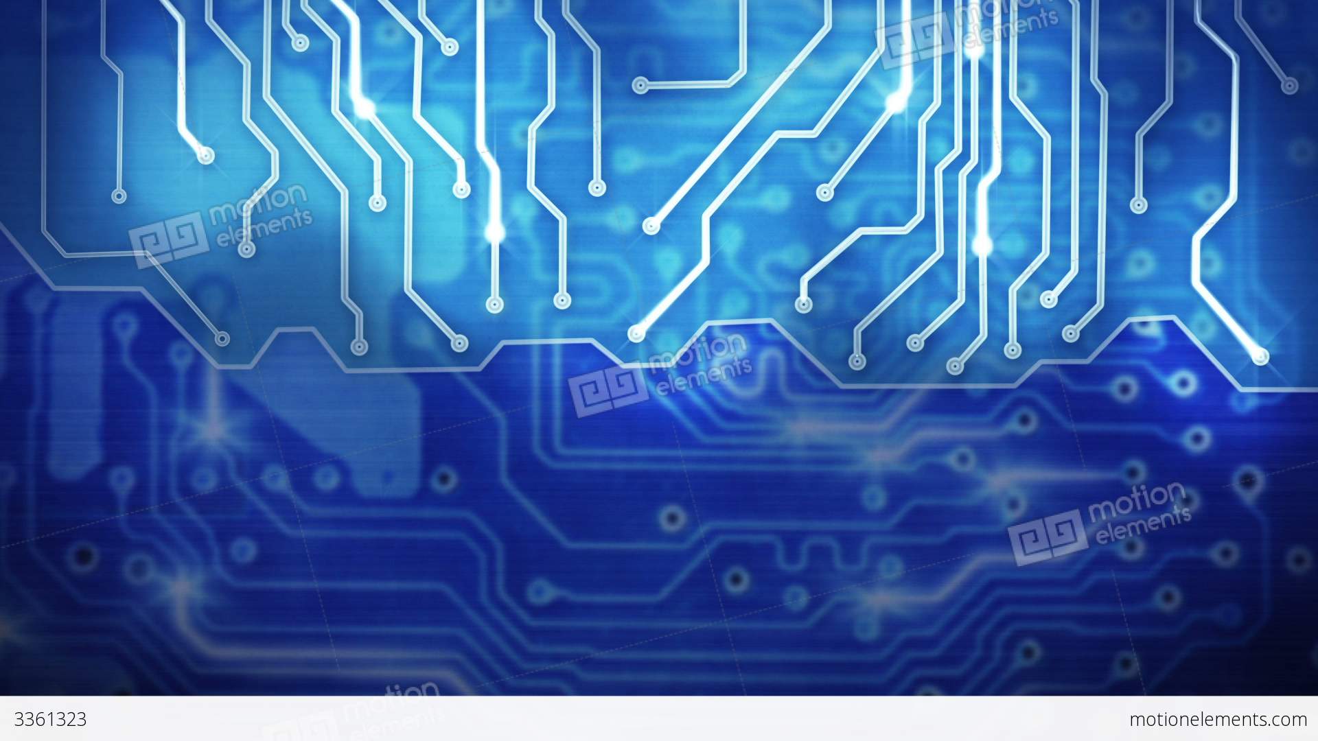 Blue Computer Circuit Board Loop Background Stock Animation | 3361323
