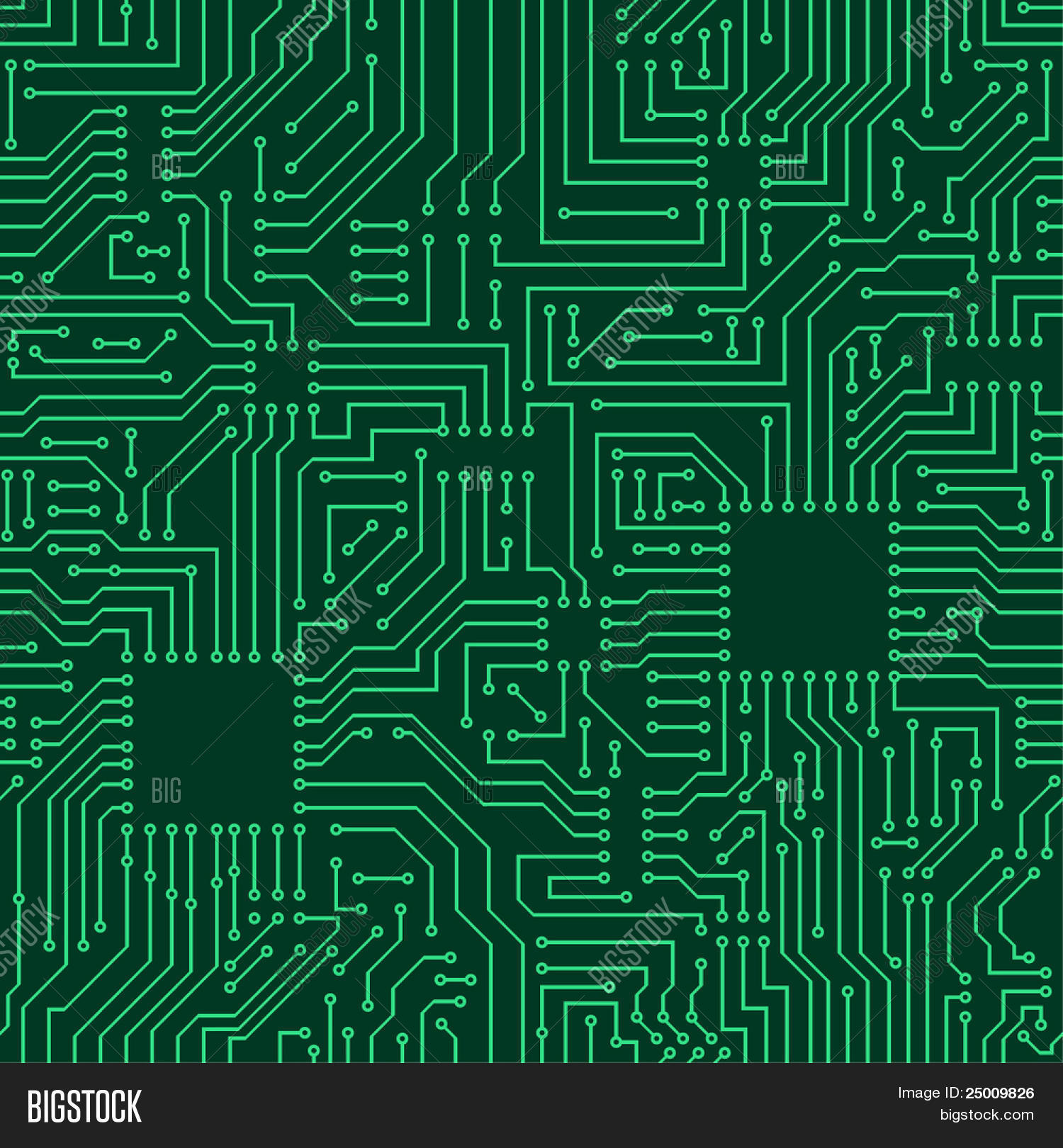 Seamless Pattern. Computer Circuit Vector & Photo | Bigstock
