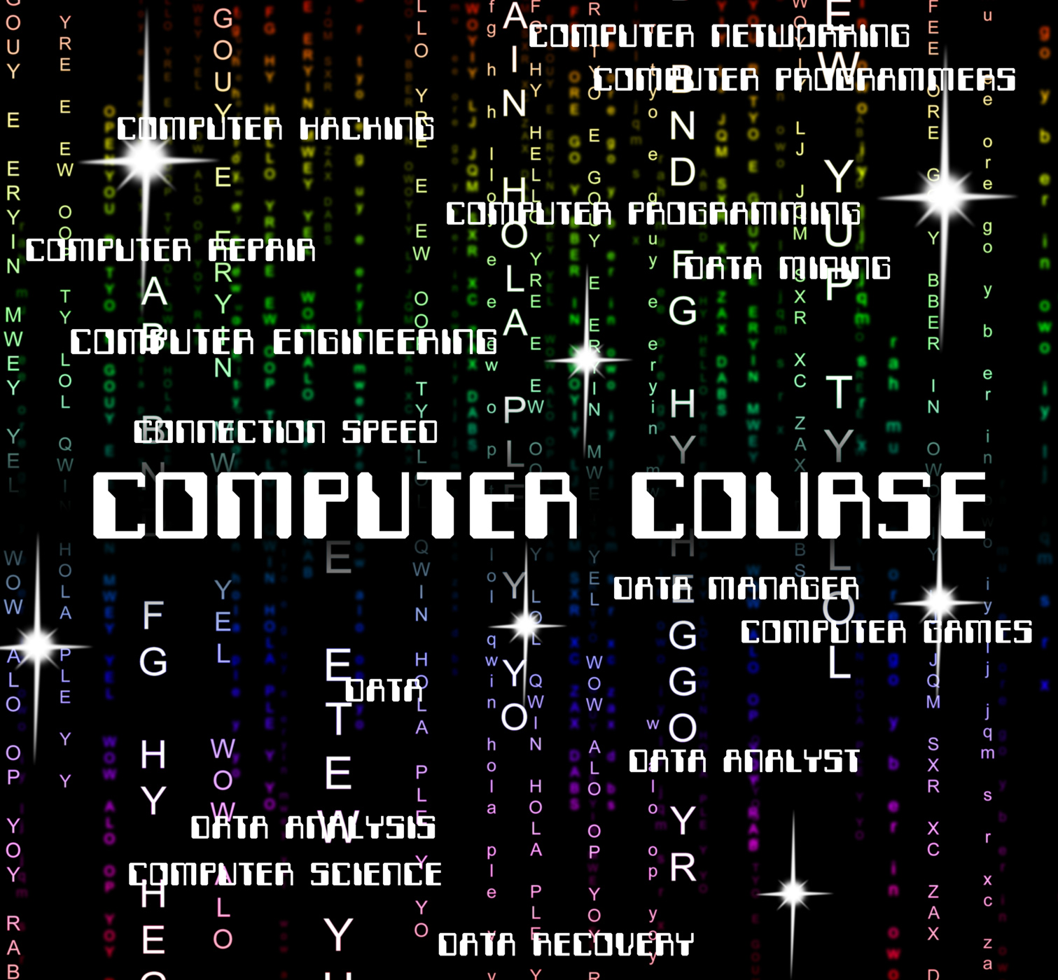Computer course shows connection courses and program photo