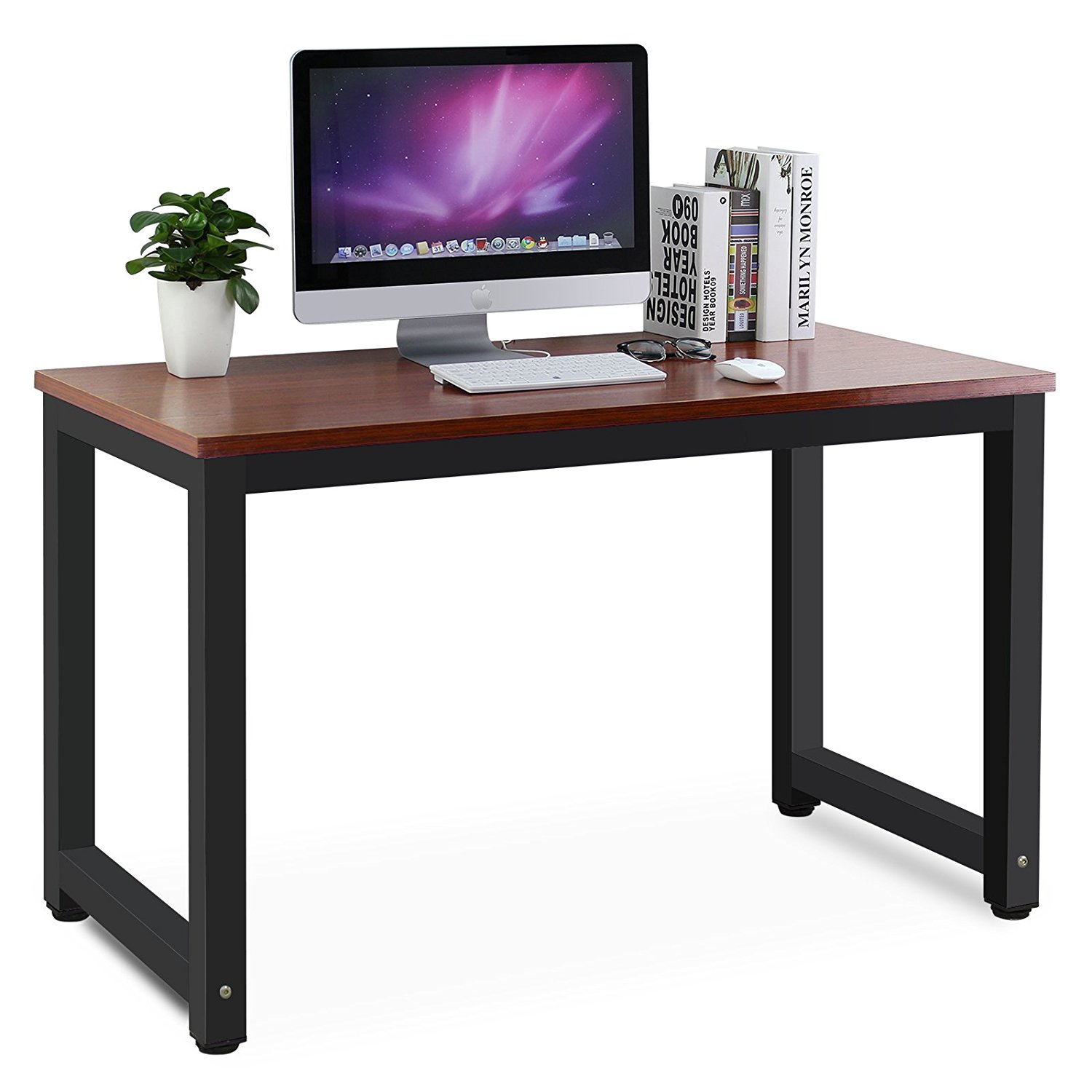 Amazon.com : Tribesigns Modern Simple Style Computer Desk PC Laptop ...