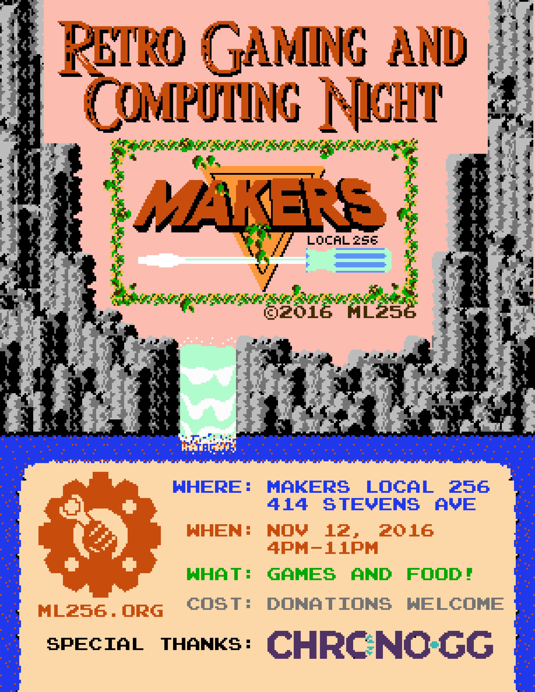 Retro Gaming & Computing Night 2016 – Makers Local 256