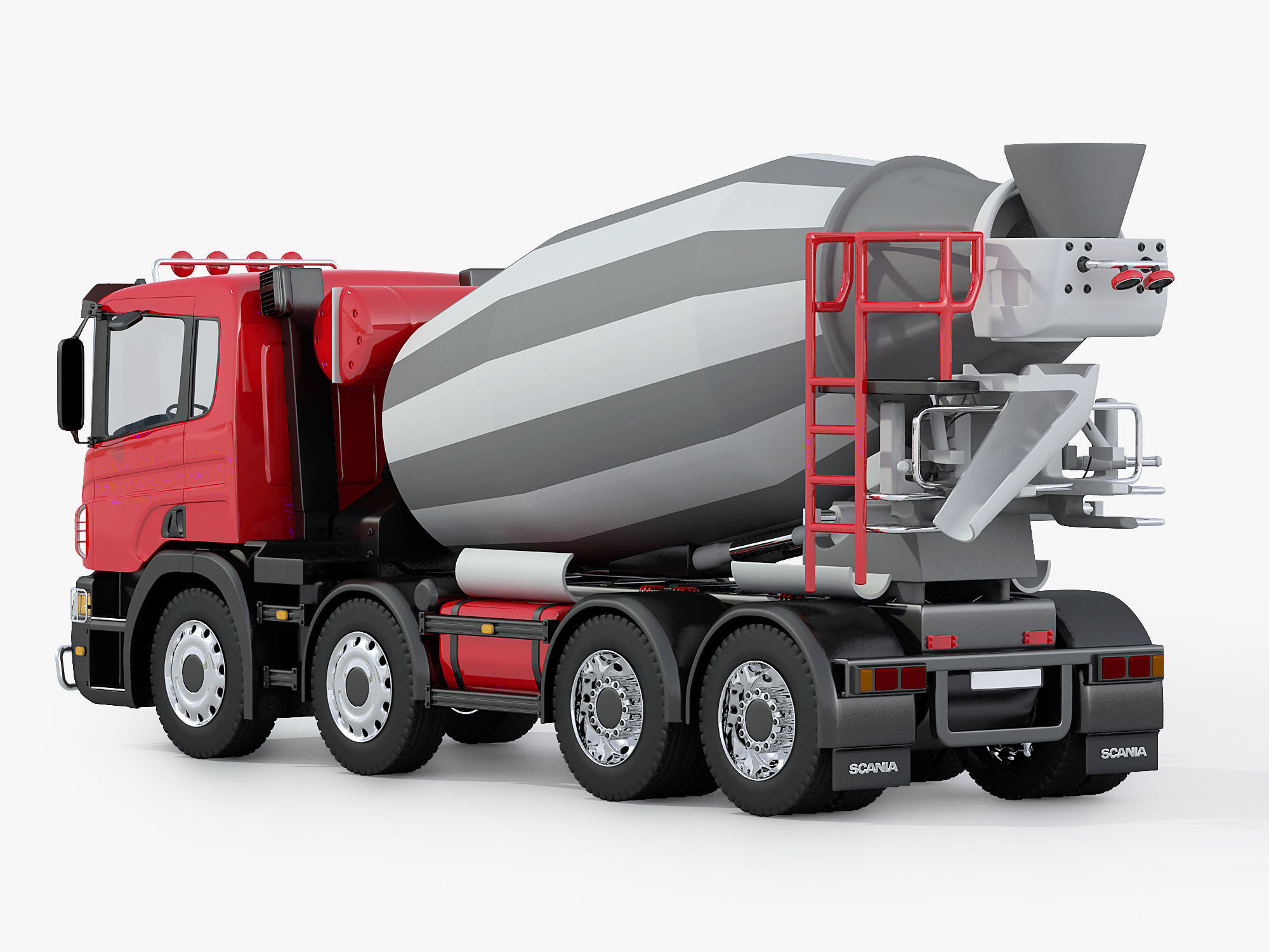 construction 3D model Scania Concrete Mixer | CGTrader