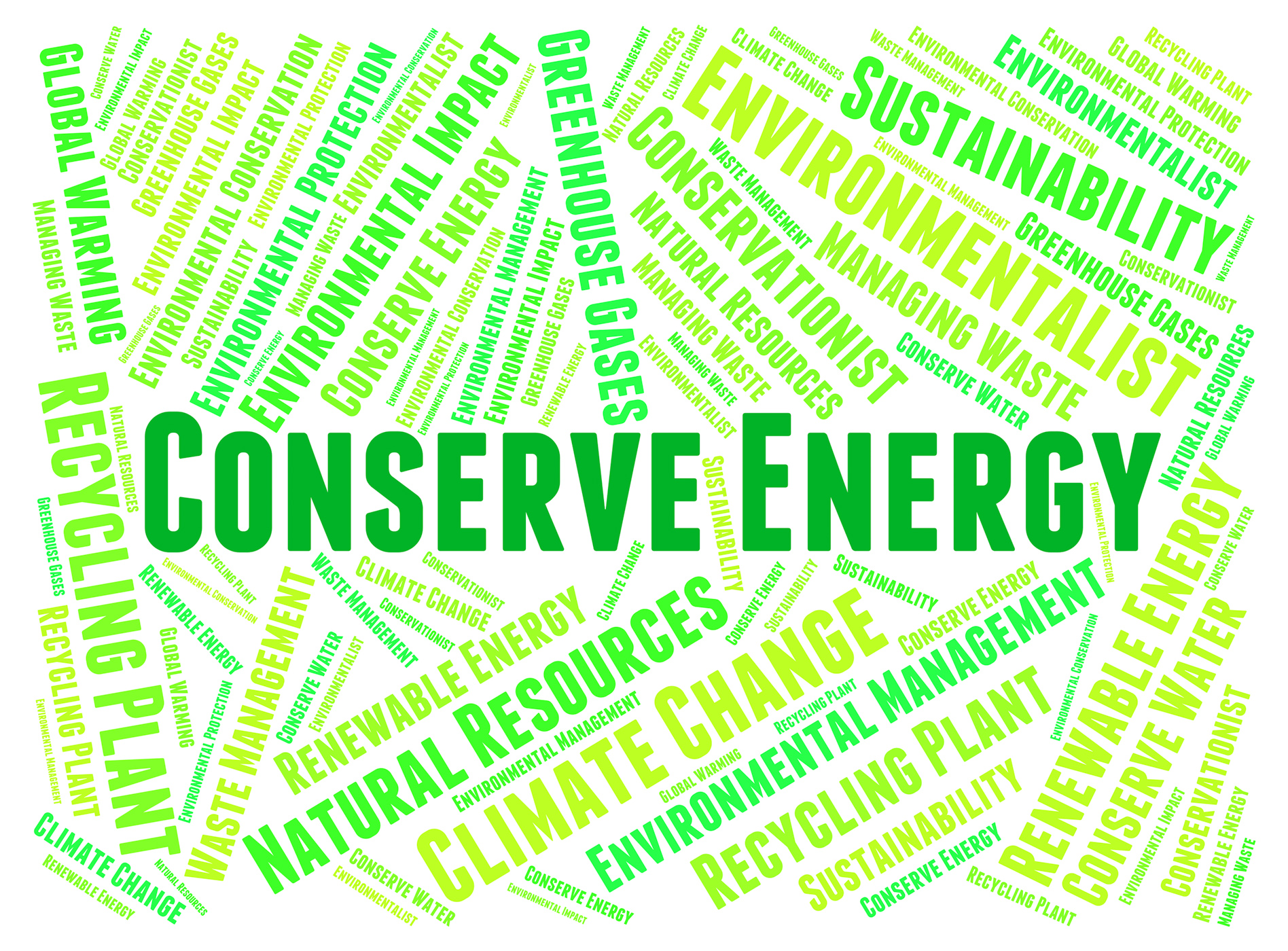 Conserve energy represents power save and preserves photo
