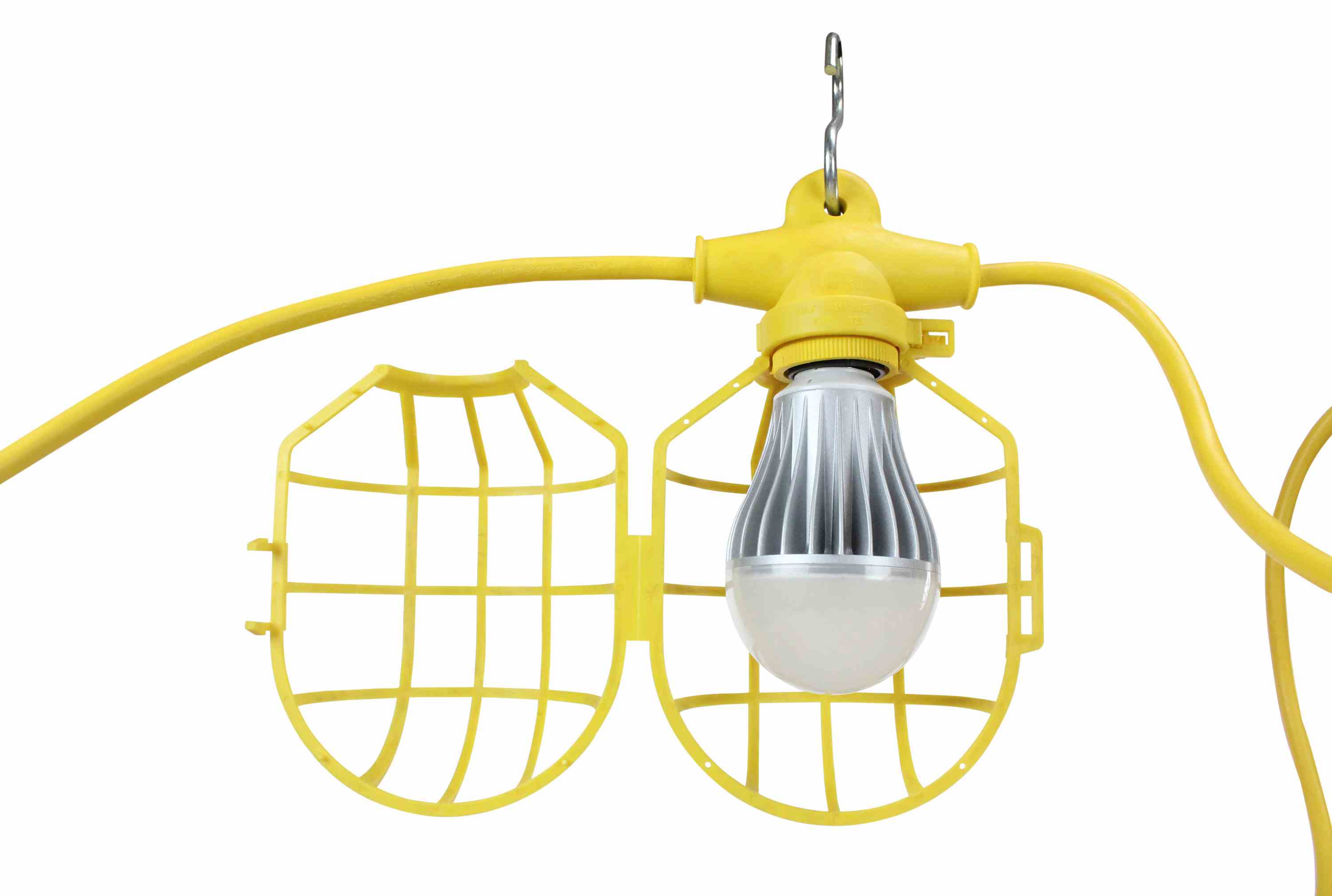 100ft Temporary Construction String Light - Ten LED Work Lamps - 100 ...