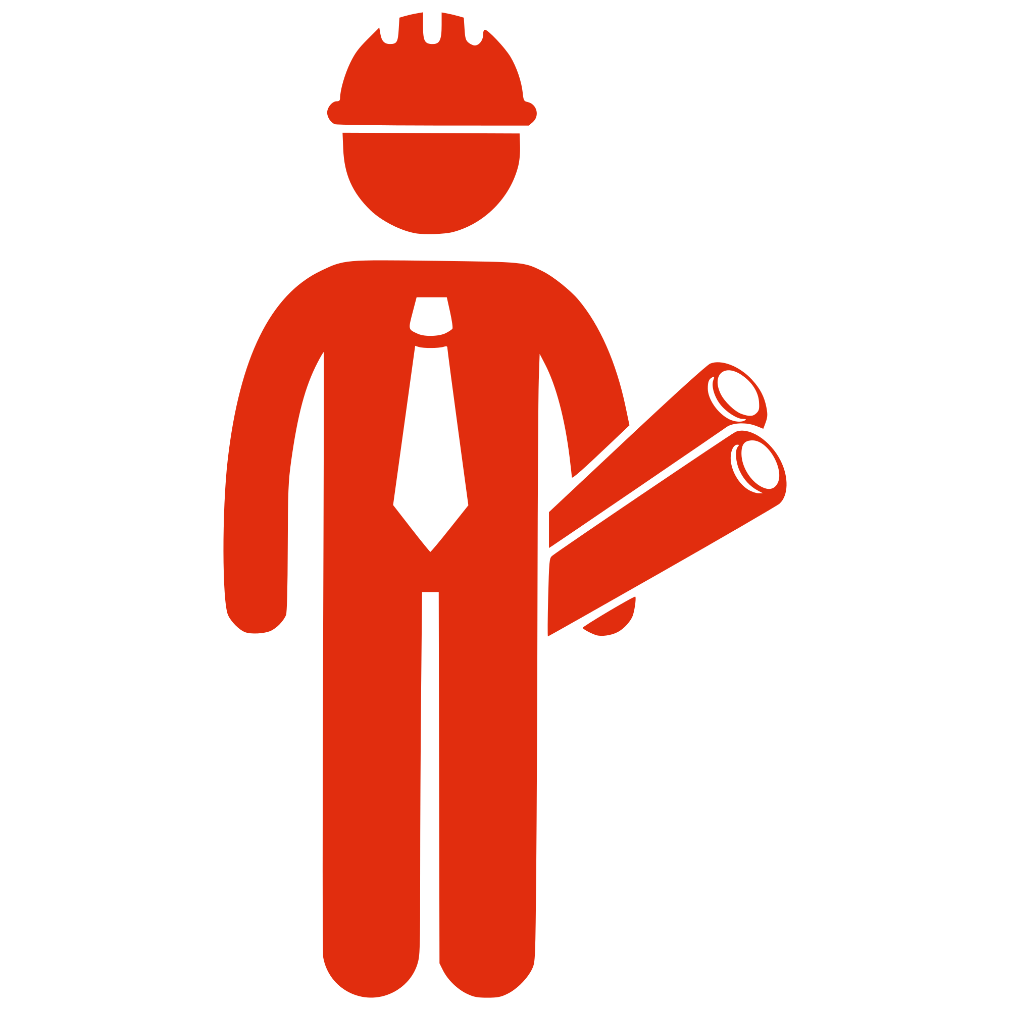File:Red Silhouette - Construction Worker.svg - Wikimedia Commons