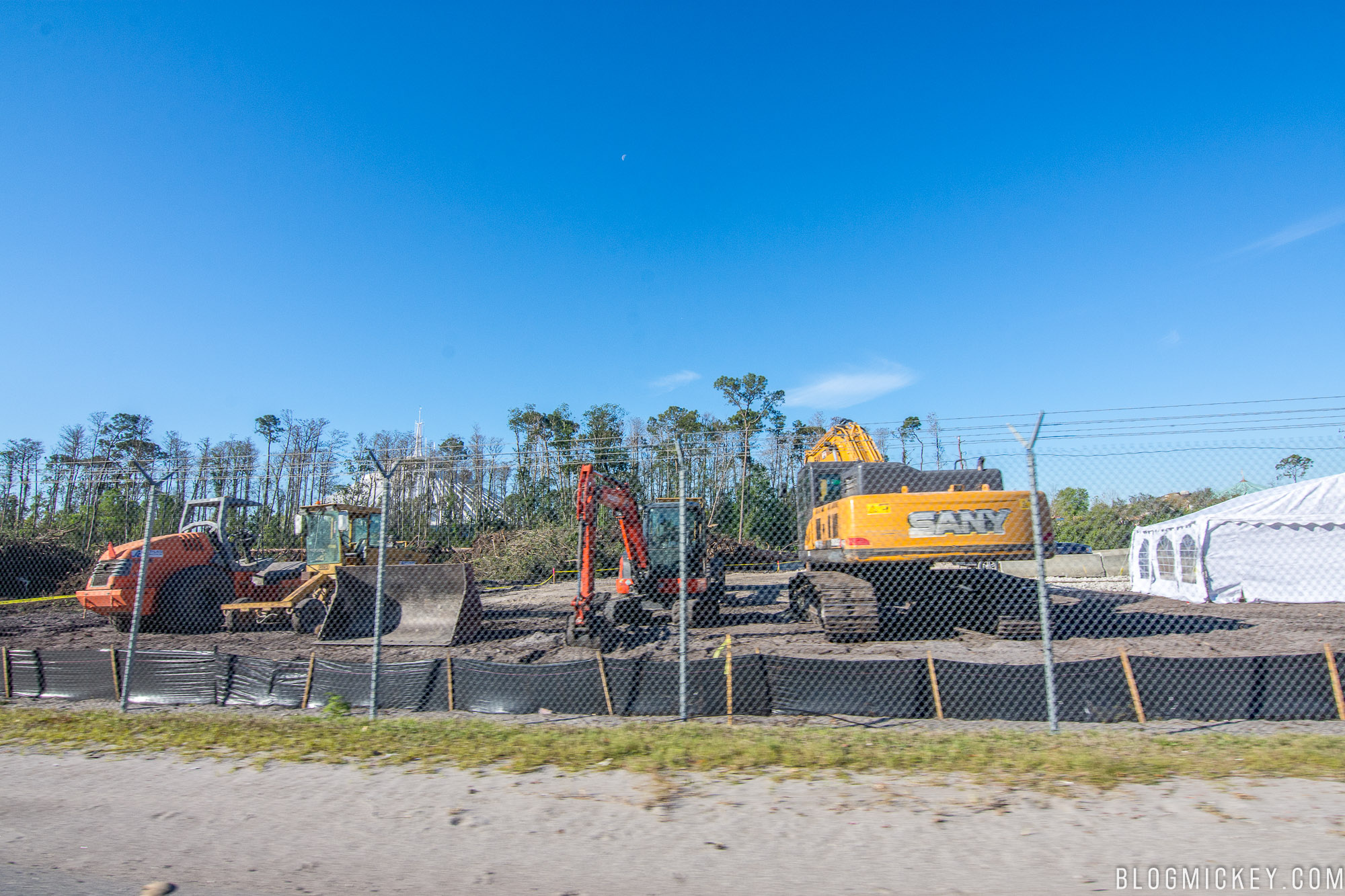 PHOTOS: Tron Roller Coaster Construction Site Prep Nearly Complete ...