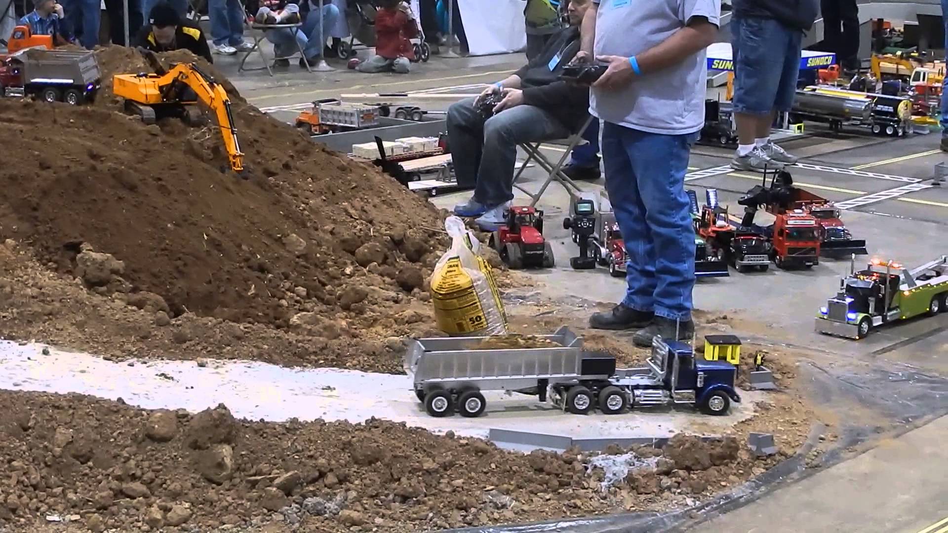 Cabin Fever - Mini Construction Equipment in the Dirt Pit - YouTube