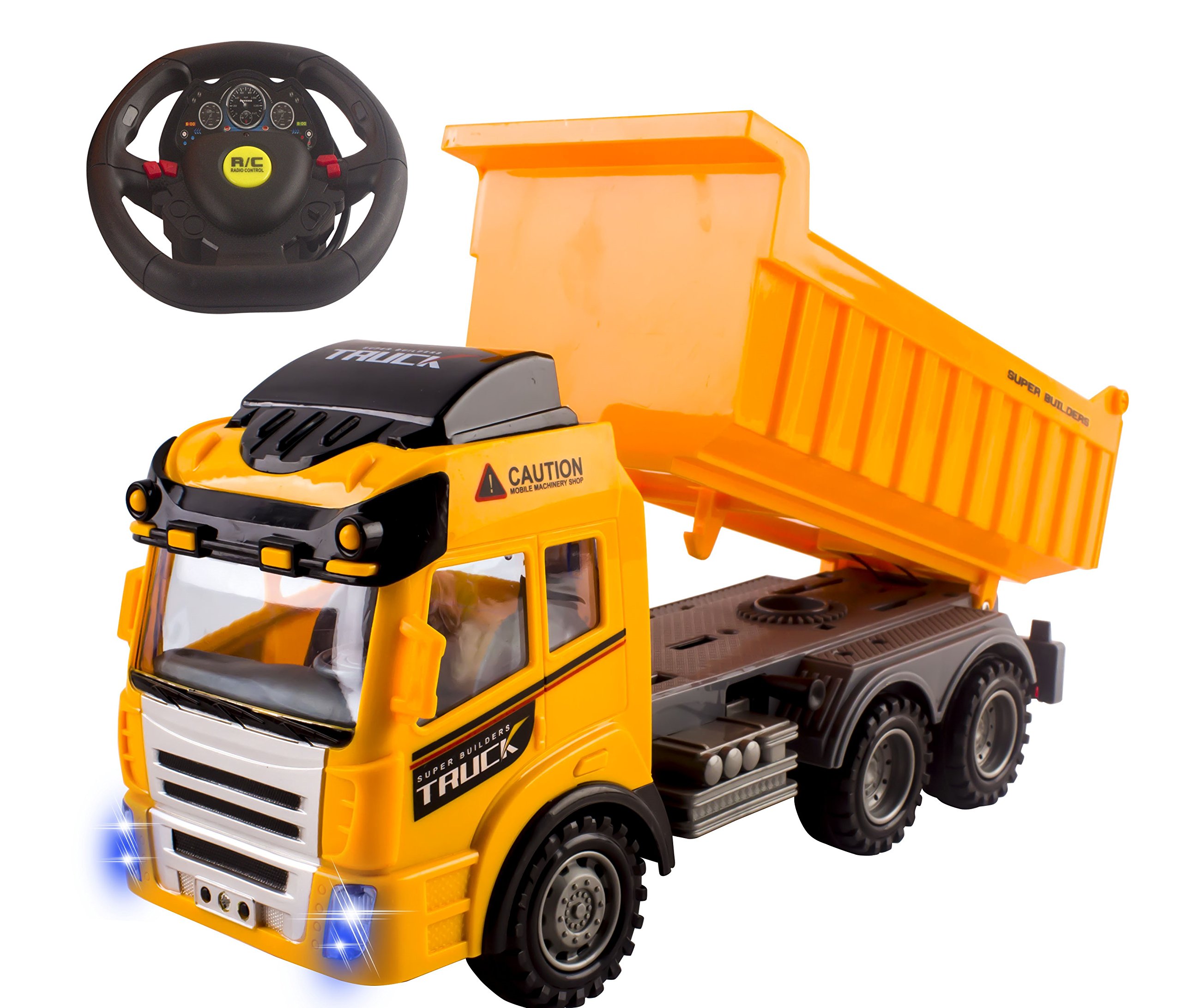 RC Dump Truck Toy Construction Truck Remote Control Truck 4CH Full ...