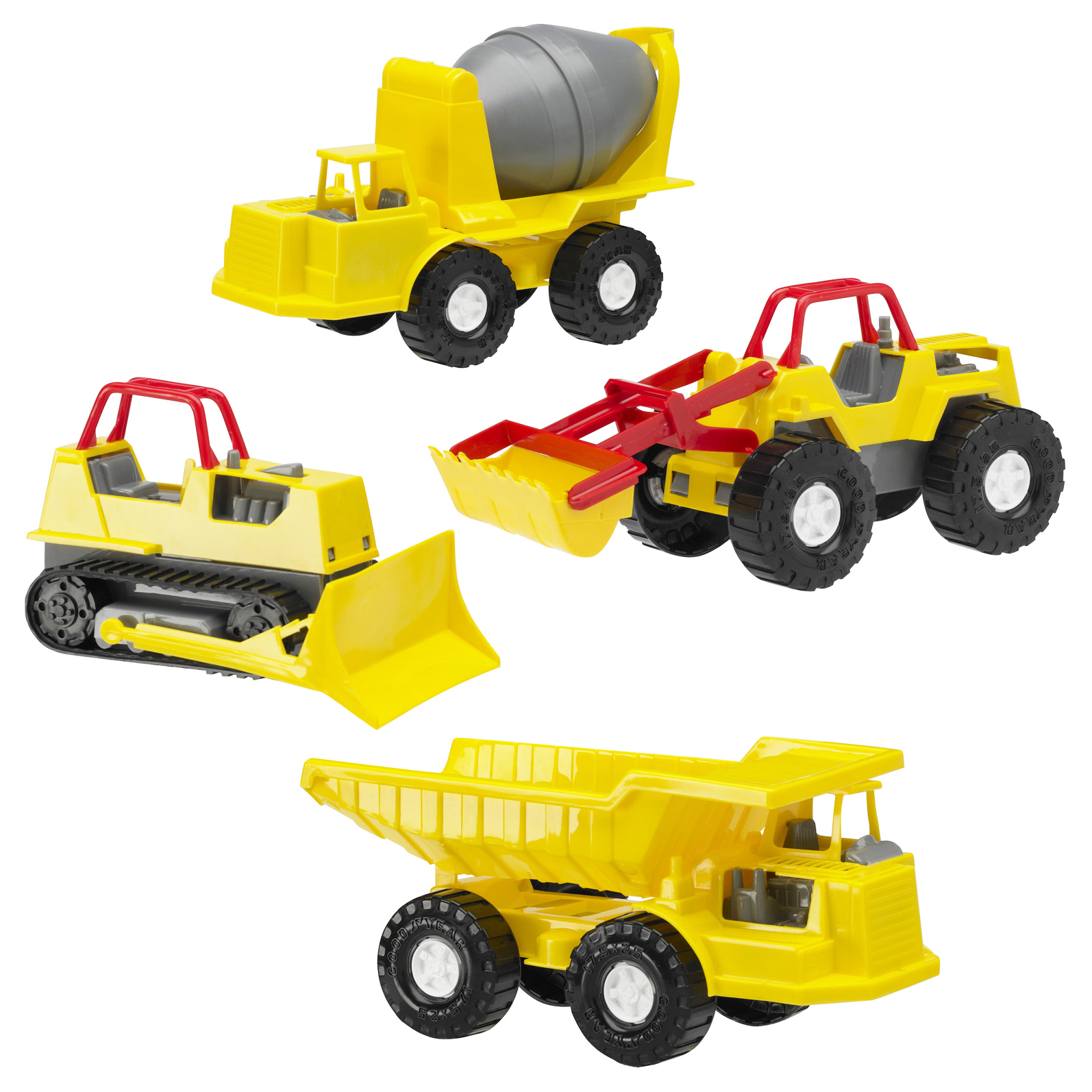 Assorted Construction Vehicles | American Plastic Toys