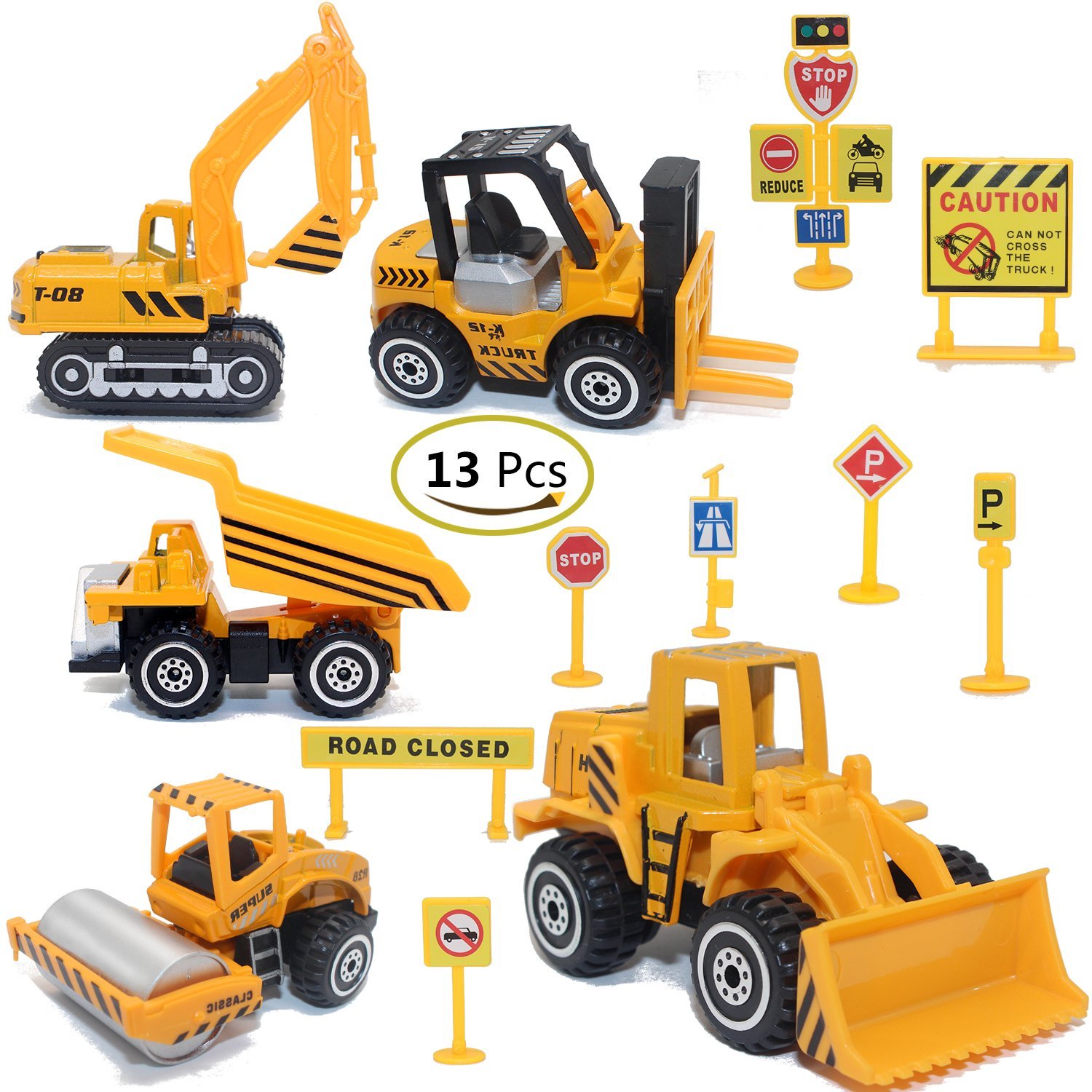 Amazon.com: Construction Toys Sets, 5 Pieces Mini Vehicles ...